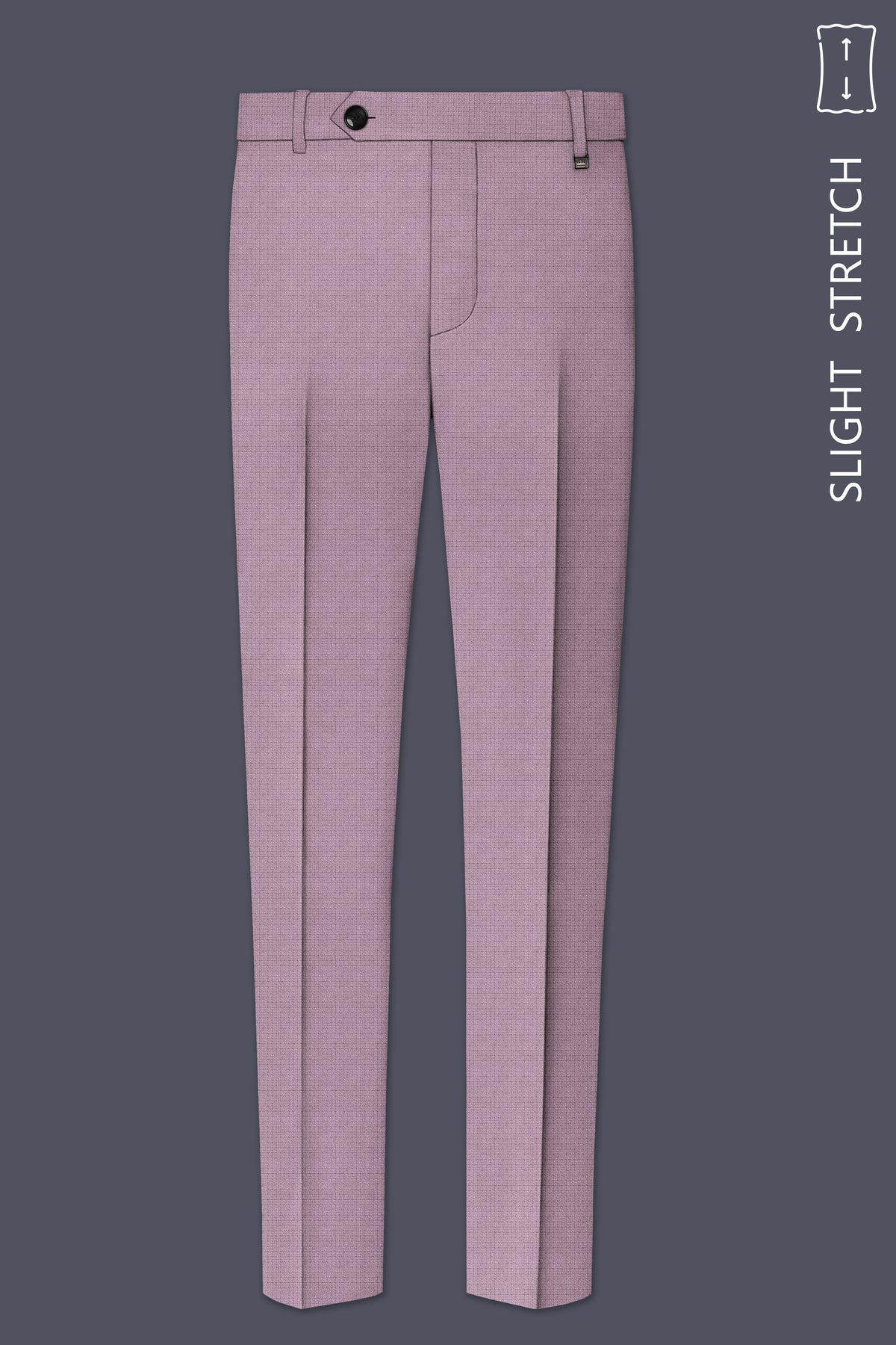 Regalia-Mountbatten Pink Diamond Textured Wool Rich Slight Stretch Cross Placket Bandhgala Suit