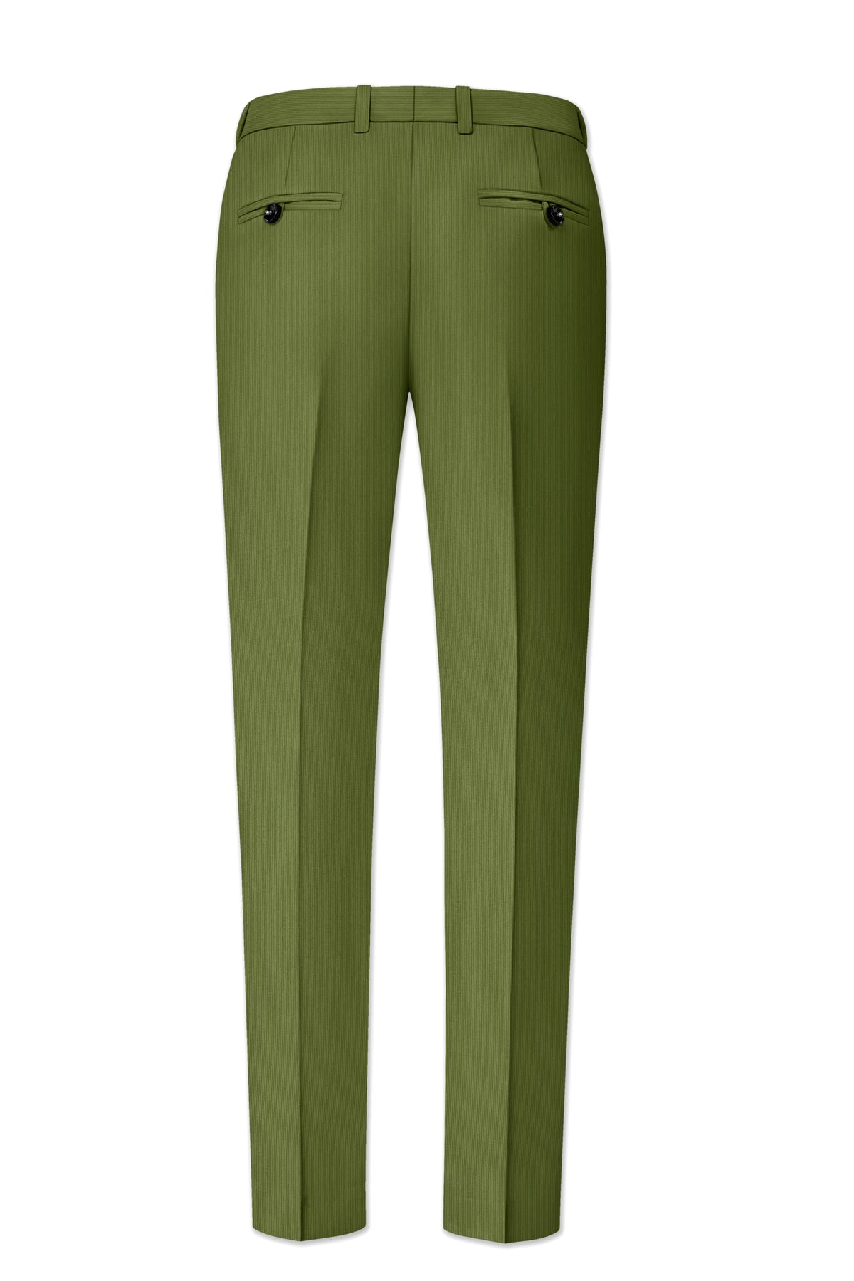 Hunter-Muddy Green Diamond Textured Wool Rich Slight Stretch Single Breasted Suit