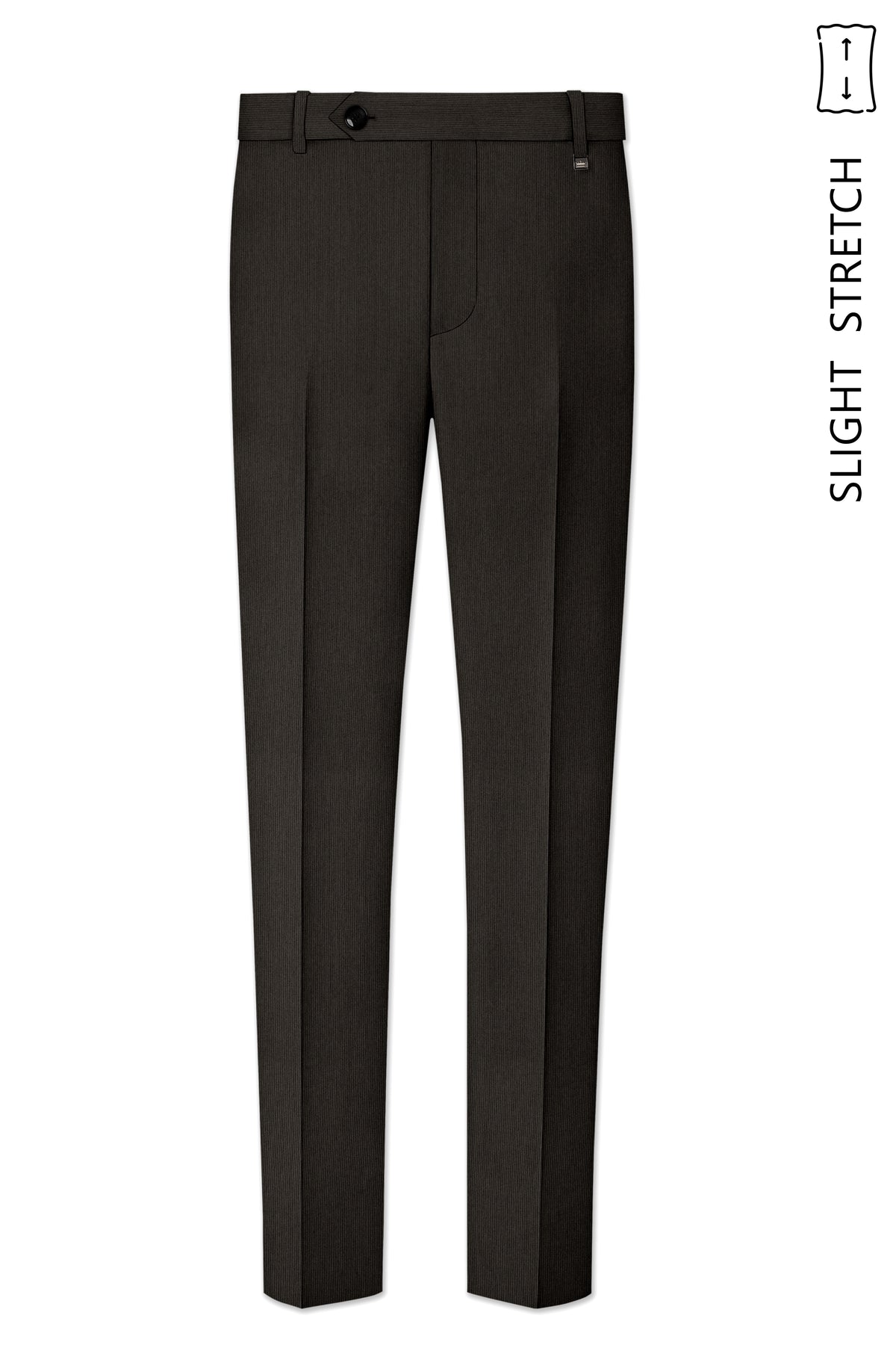 Grayson-Zeus Brown Diamond Textured Wool Rich Slight Stretch Single Breasted Suit