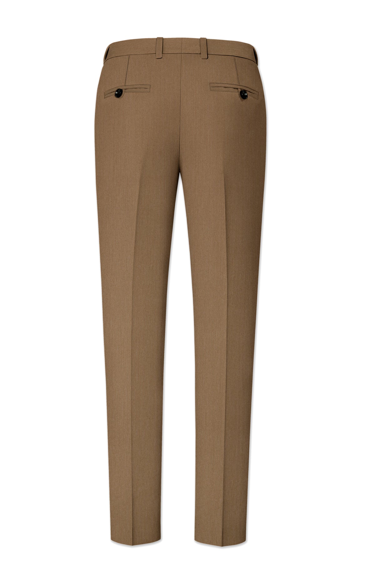Weston-Millbrook Brown Diamond Textured Wool Rich Slight Stretch Single Breasted Suit