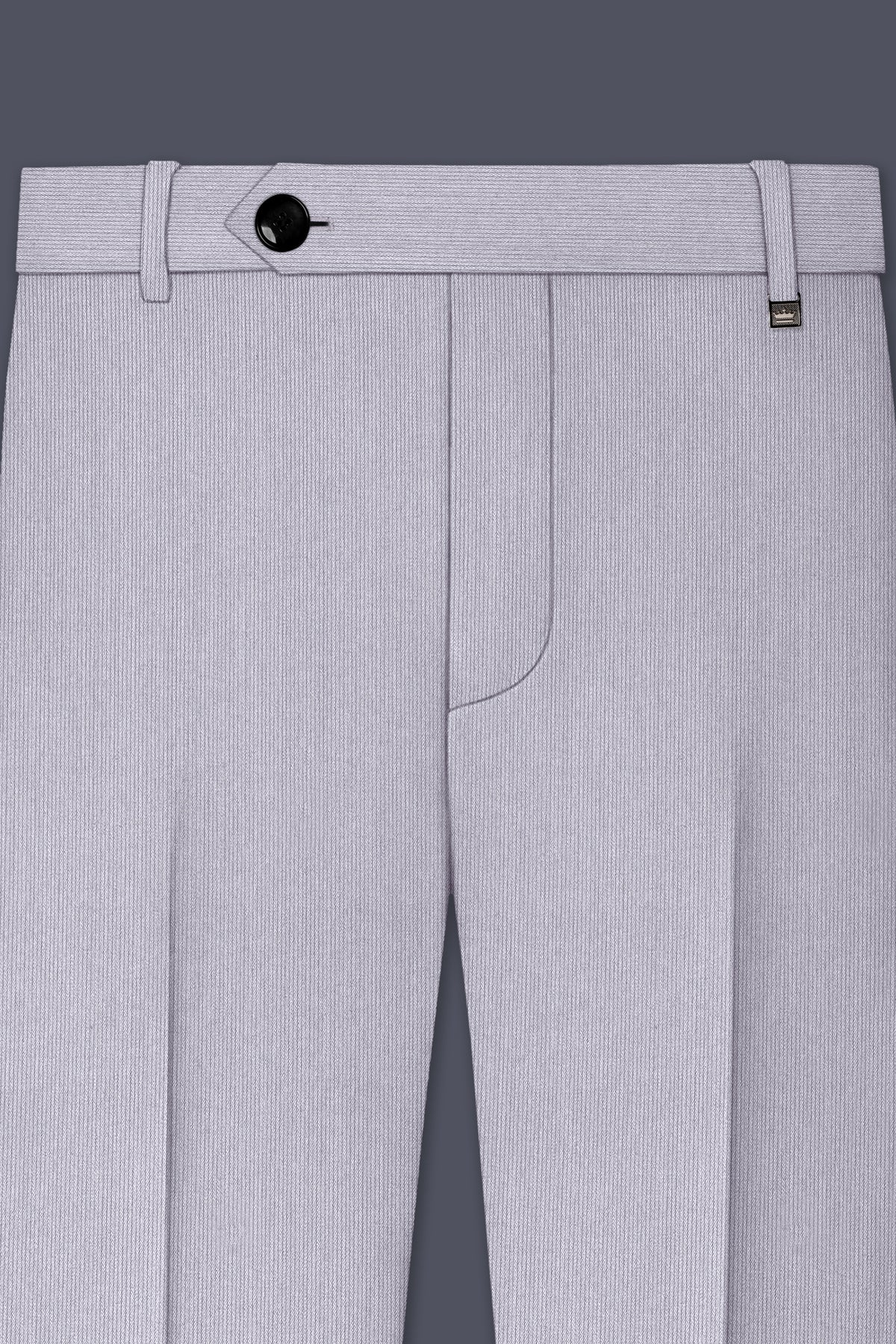 Virelli-Suva Gray Diamond Textured Wool Rich Slight Stretch Single Breasted Suit