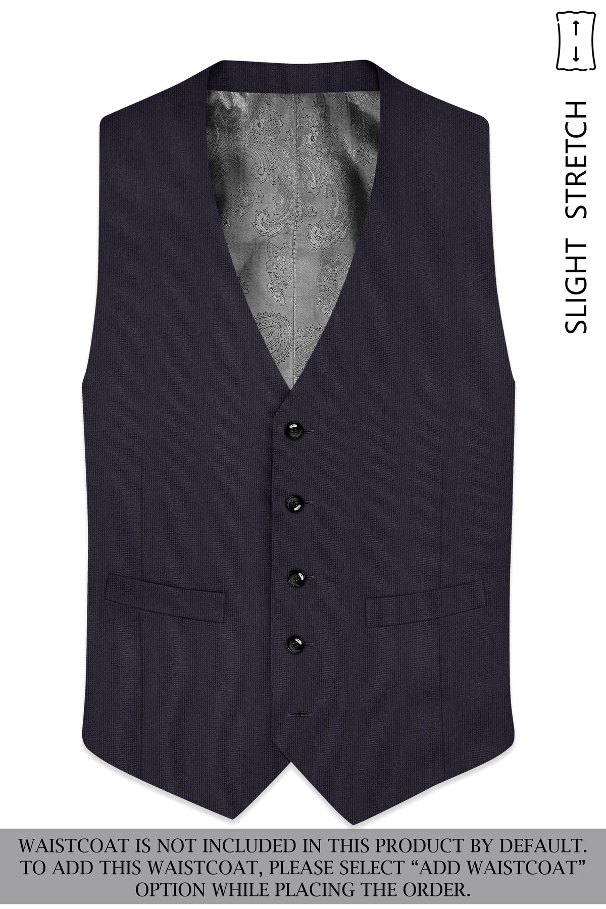 Aurelio-Charade Gray Diamond Textured Wool Rich Slight Stretch Double Breasted Suit