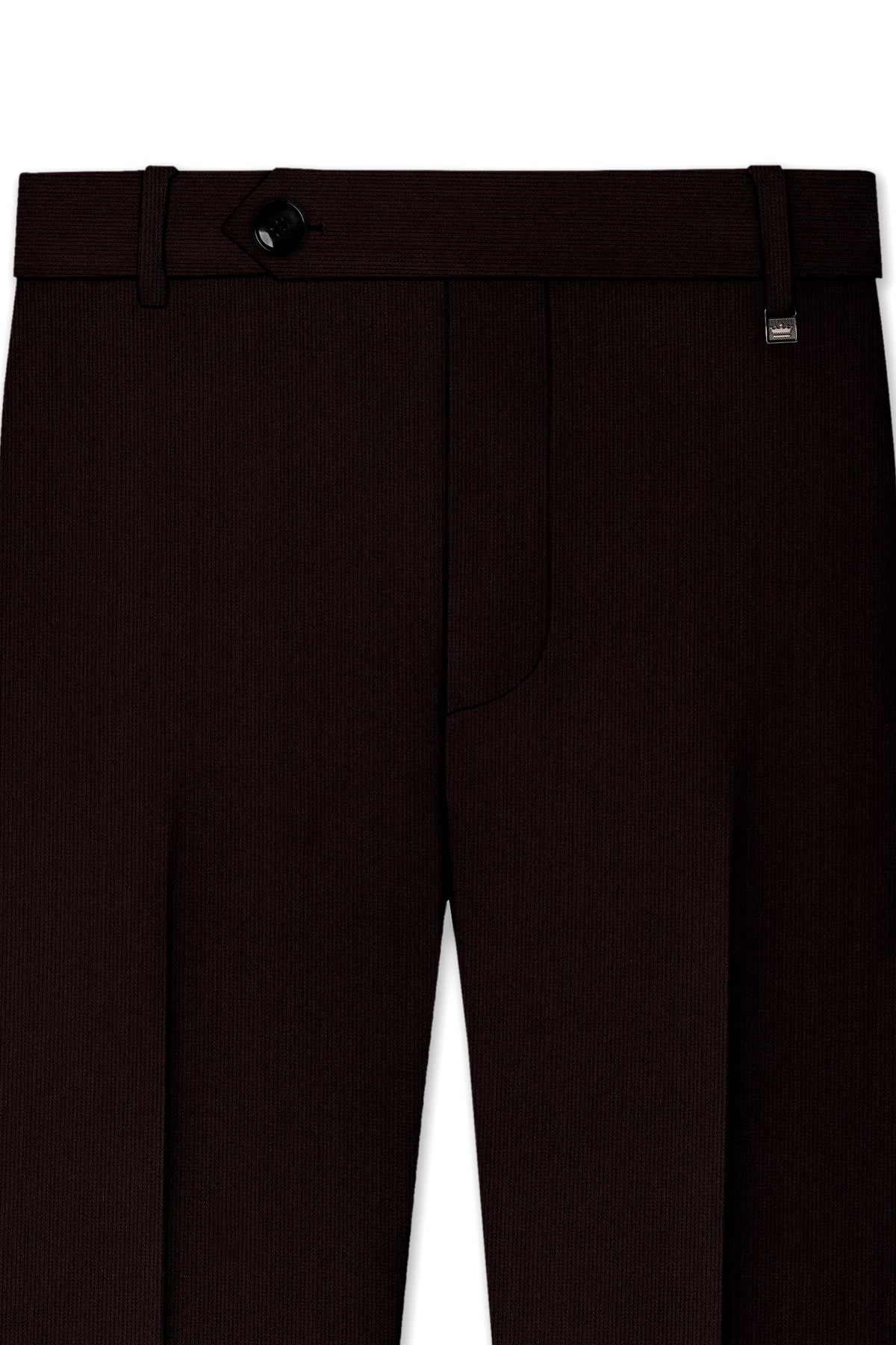Terrano-Creole Brown Diamond Textured Wool Rich Slight Stretch Double Breasted Suit