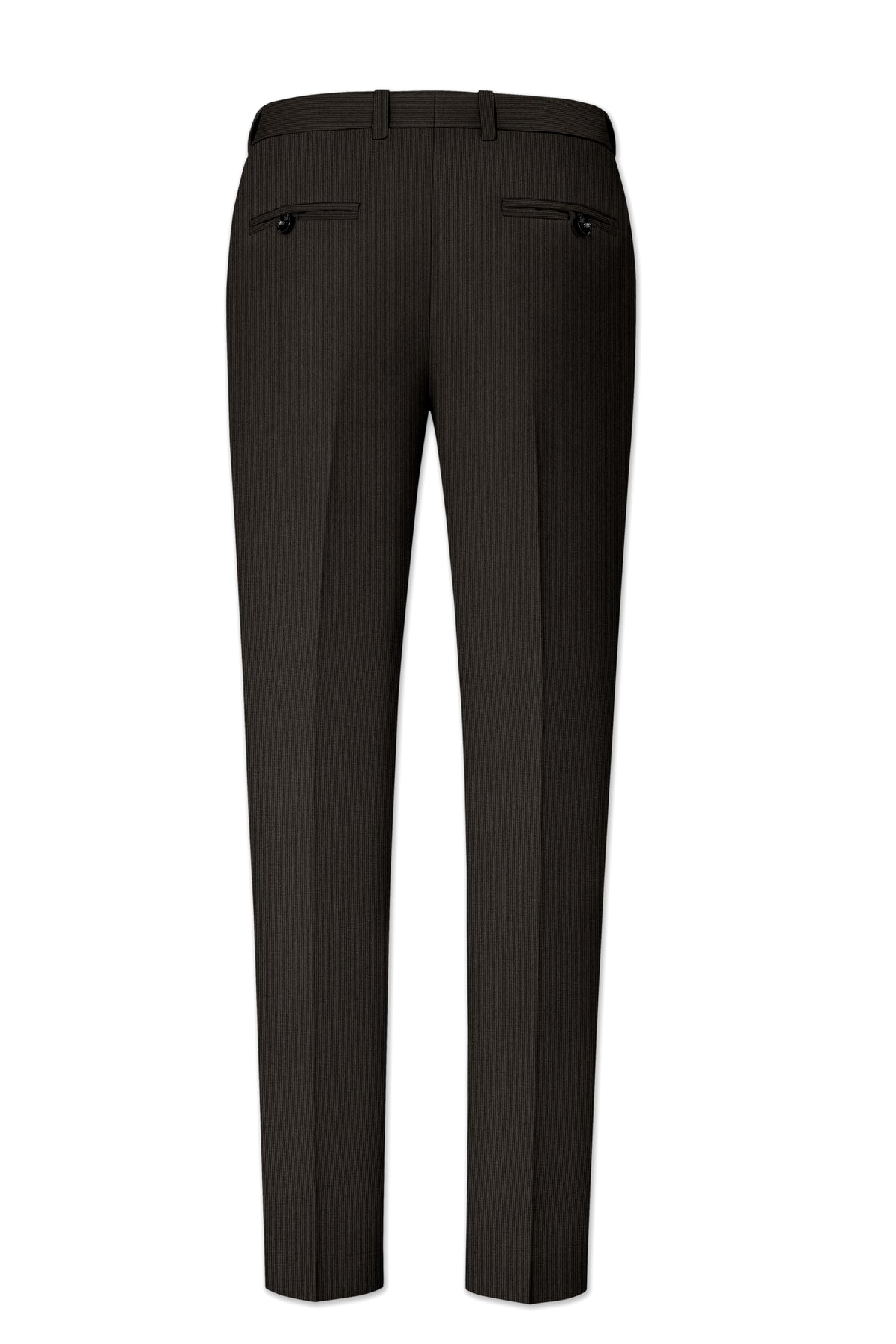 Grayson-Zeus Brown Diamond Textured Wool Rich Slight Stretch Double Breasted Suit
