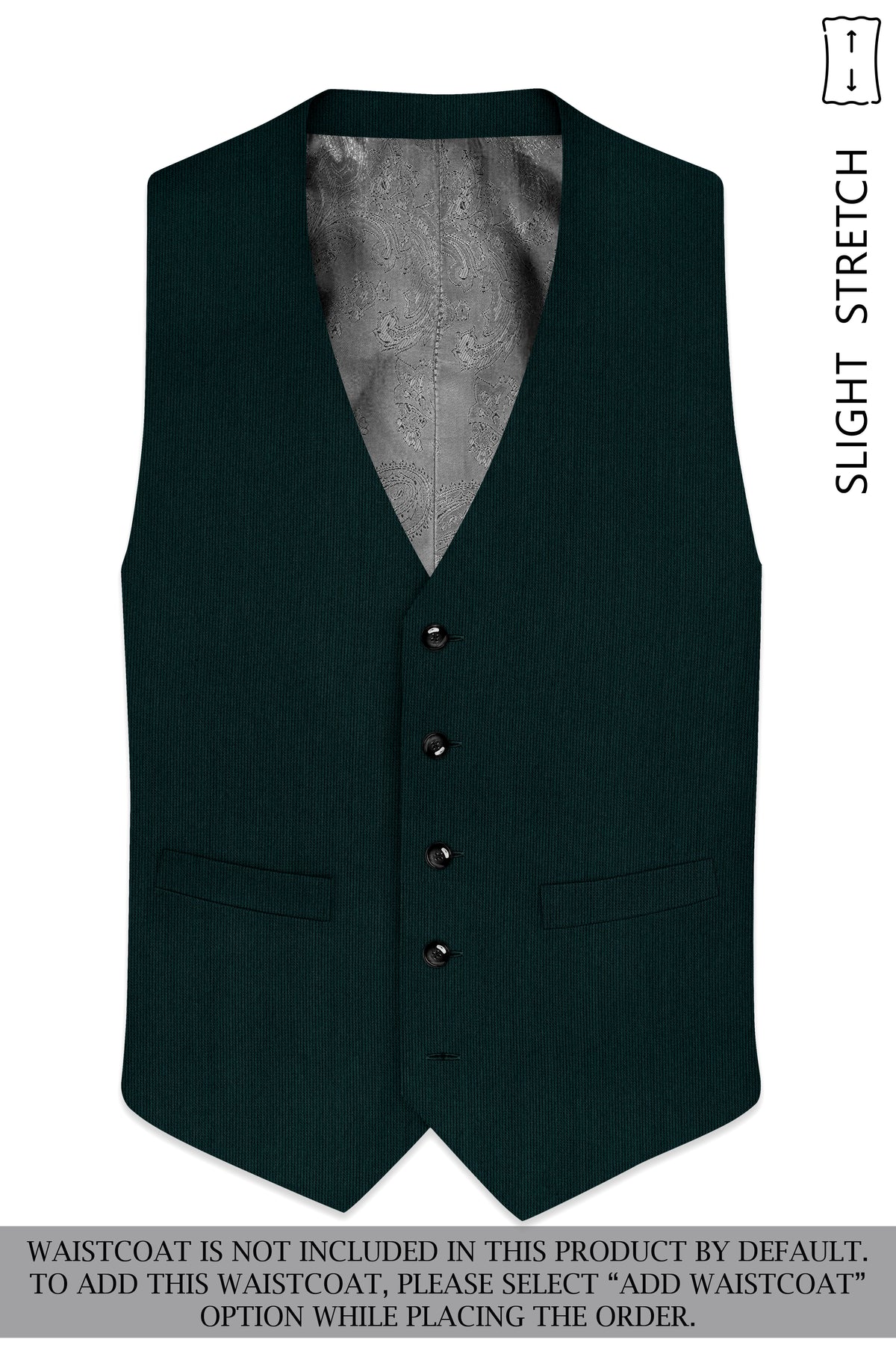 Viridian-Burnham Green Diamond Textured Wool Rich Slight Stretch Double Breasted Suit