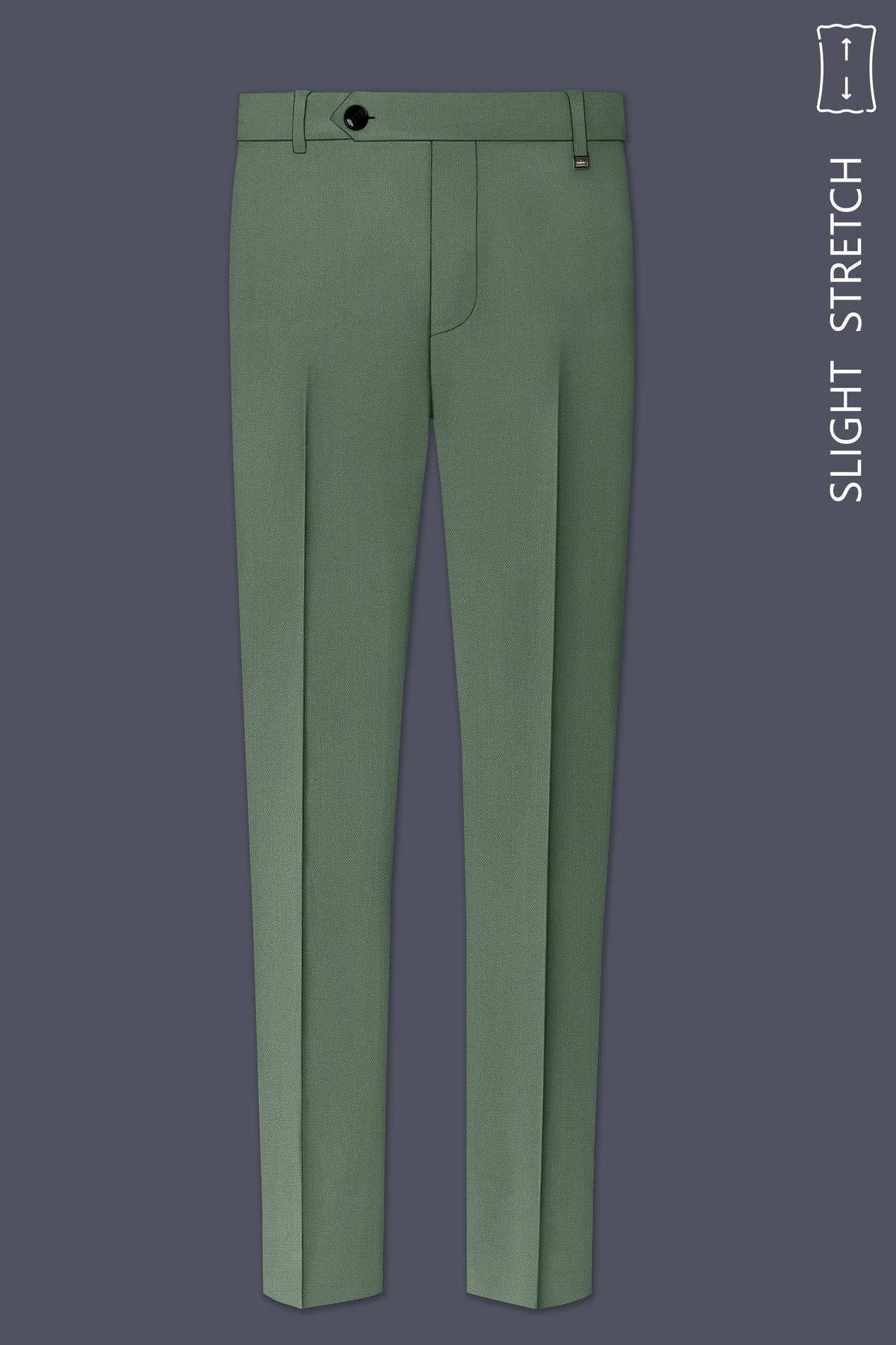 Avon-Glade Green Diamond Textured Wool Rich Slight Stretch Single Breasted Suit