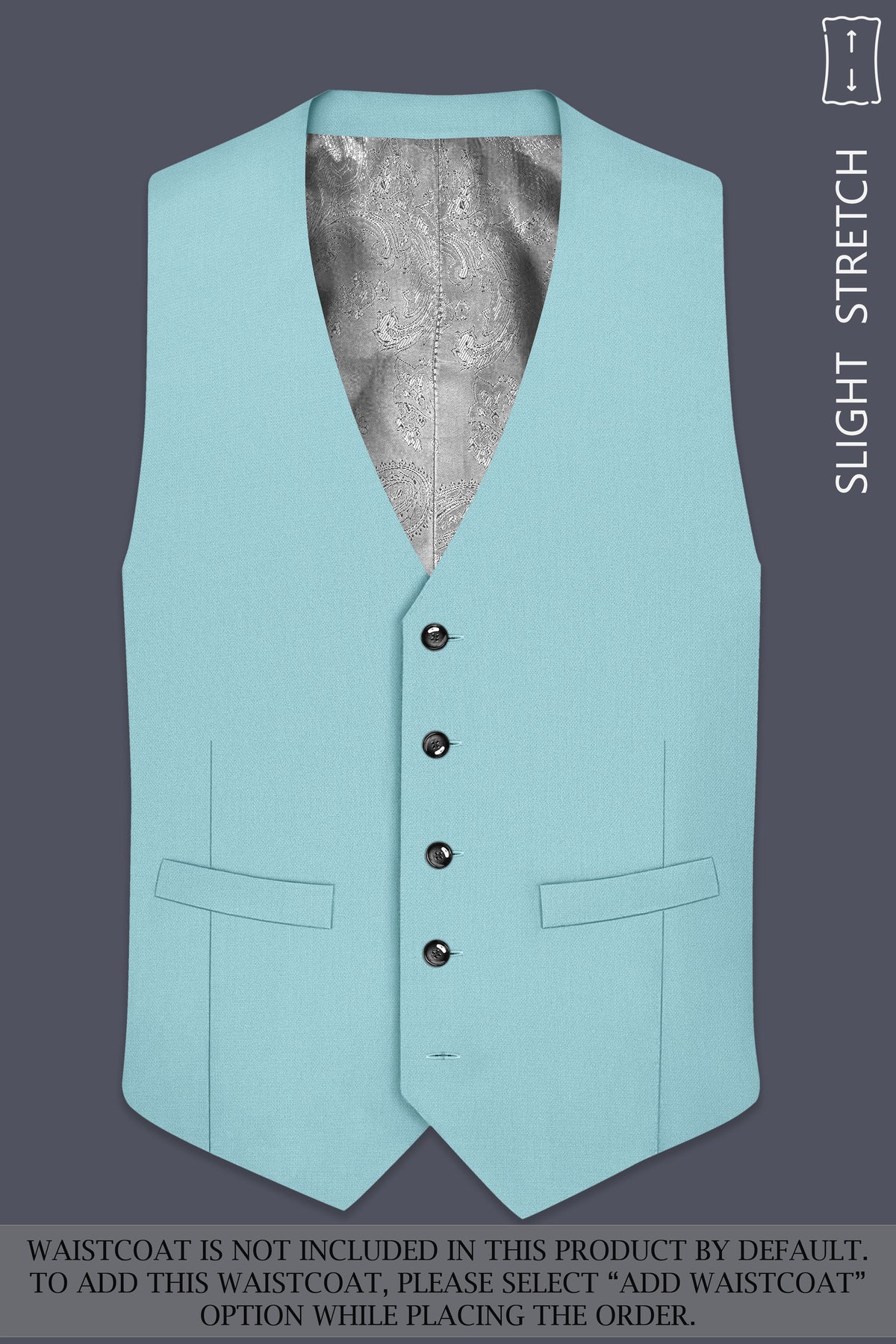 Eclipse-Hosta Blue Diamond Textured Wool Rich Slight Stretch Double Breasted Suit