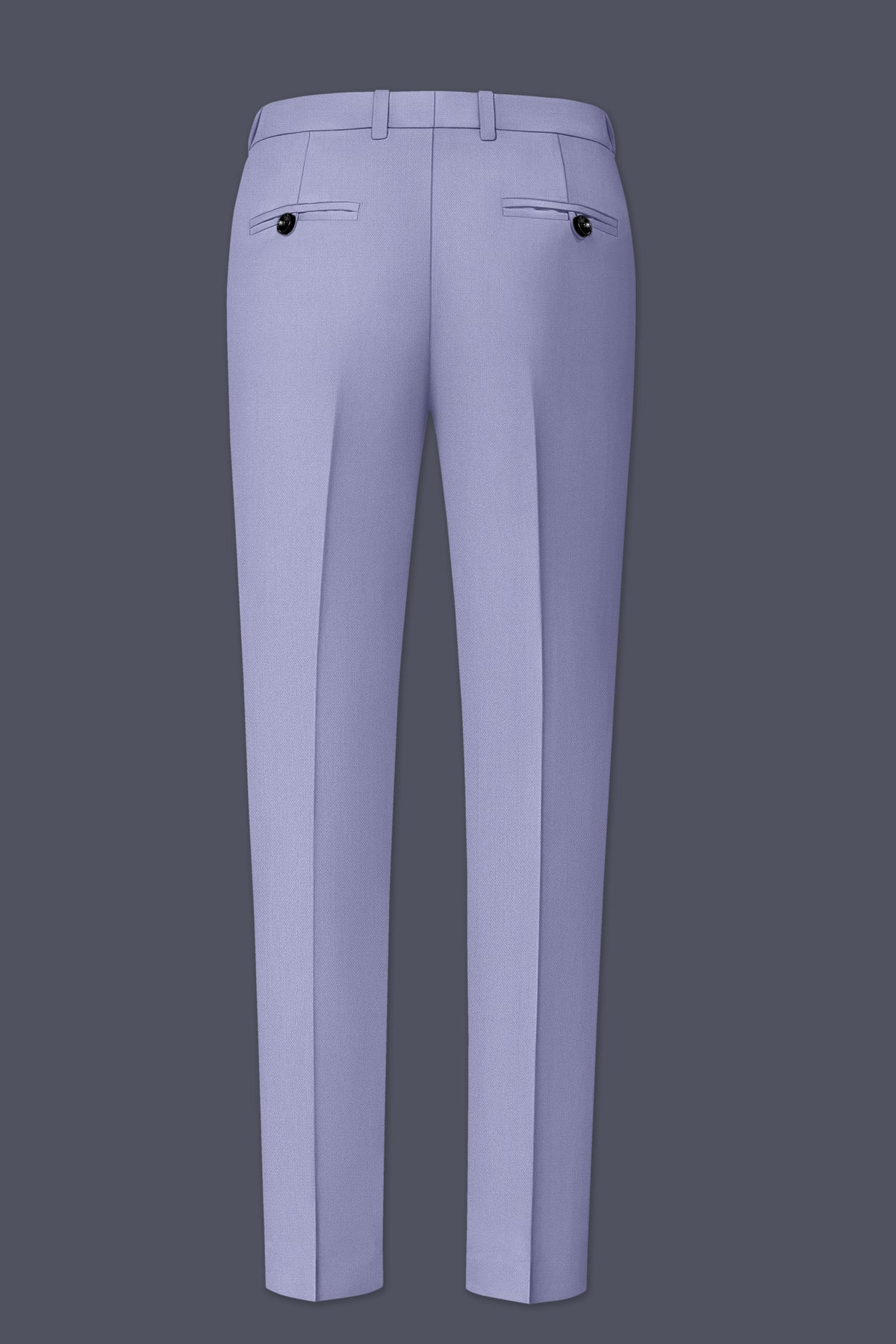Royale-Chatelle Purple Diamond Textured Wool Rich Slight Stretch Double Breasted Suit