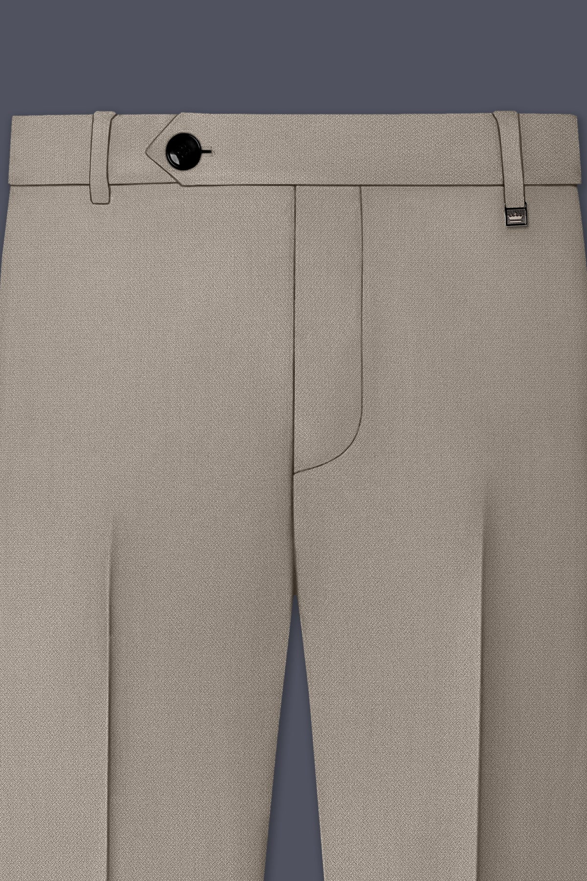Mavren-Taupe Brown Diamond Textured Wool Rich Slight Stretch Double Breasted Suit