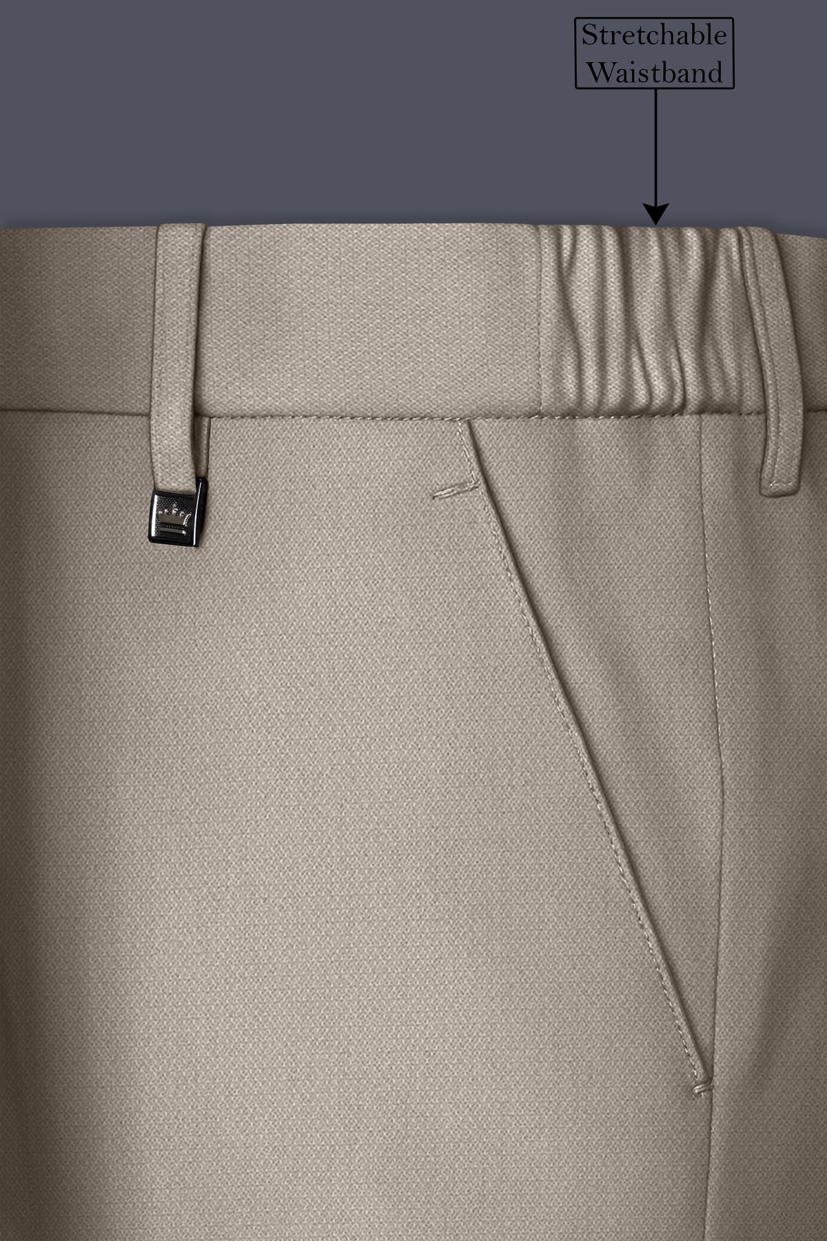 Mavren-Taupe Brown Diamond Textured Wool Rich Slight Stretch Double Breasted Suit