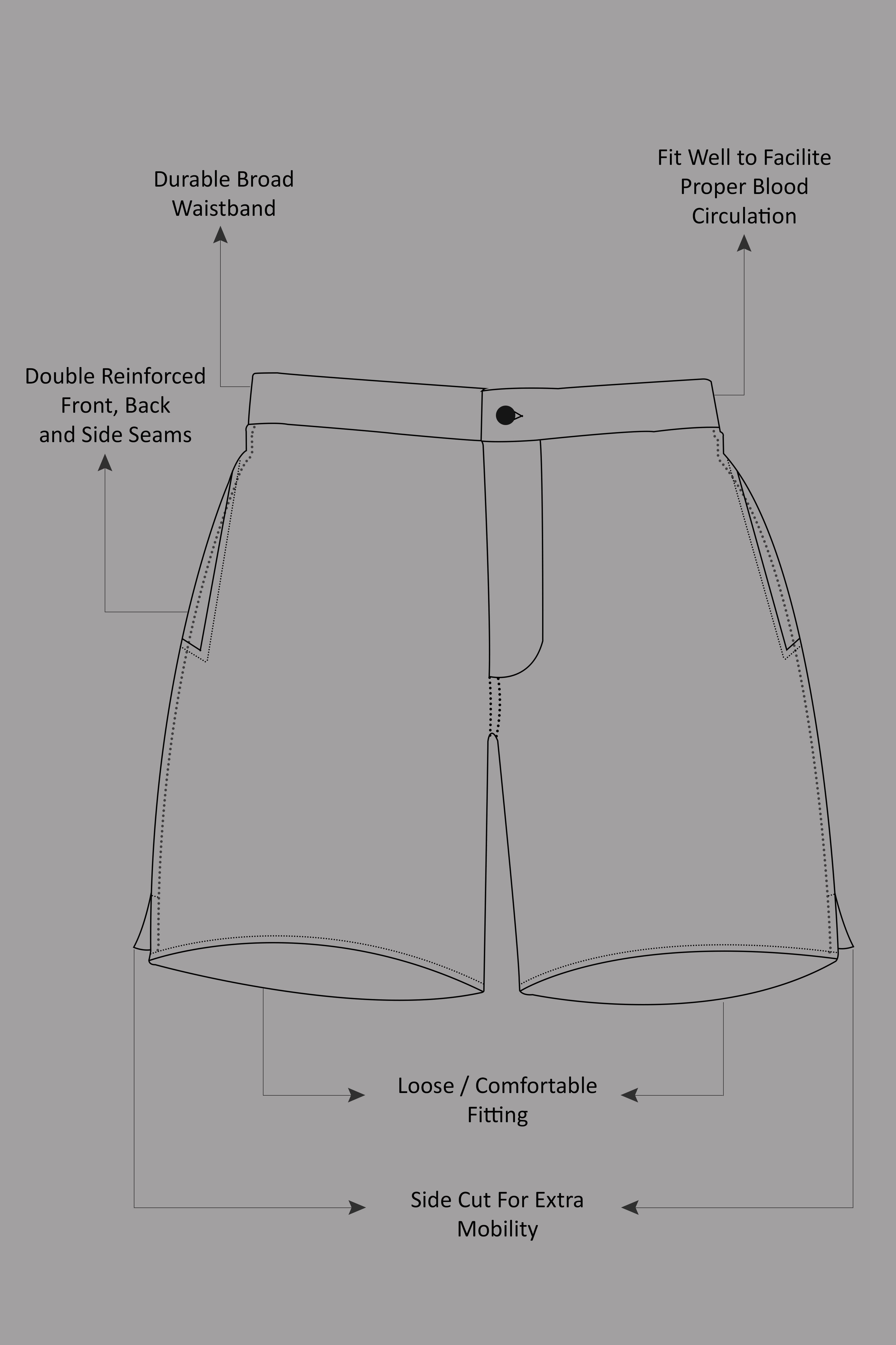 Jade Black and White Polka Dots Premium Cotton Shorts