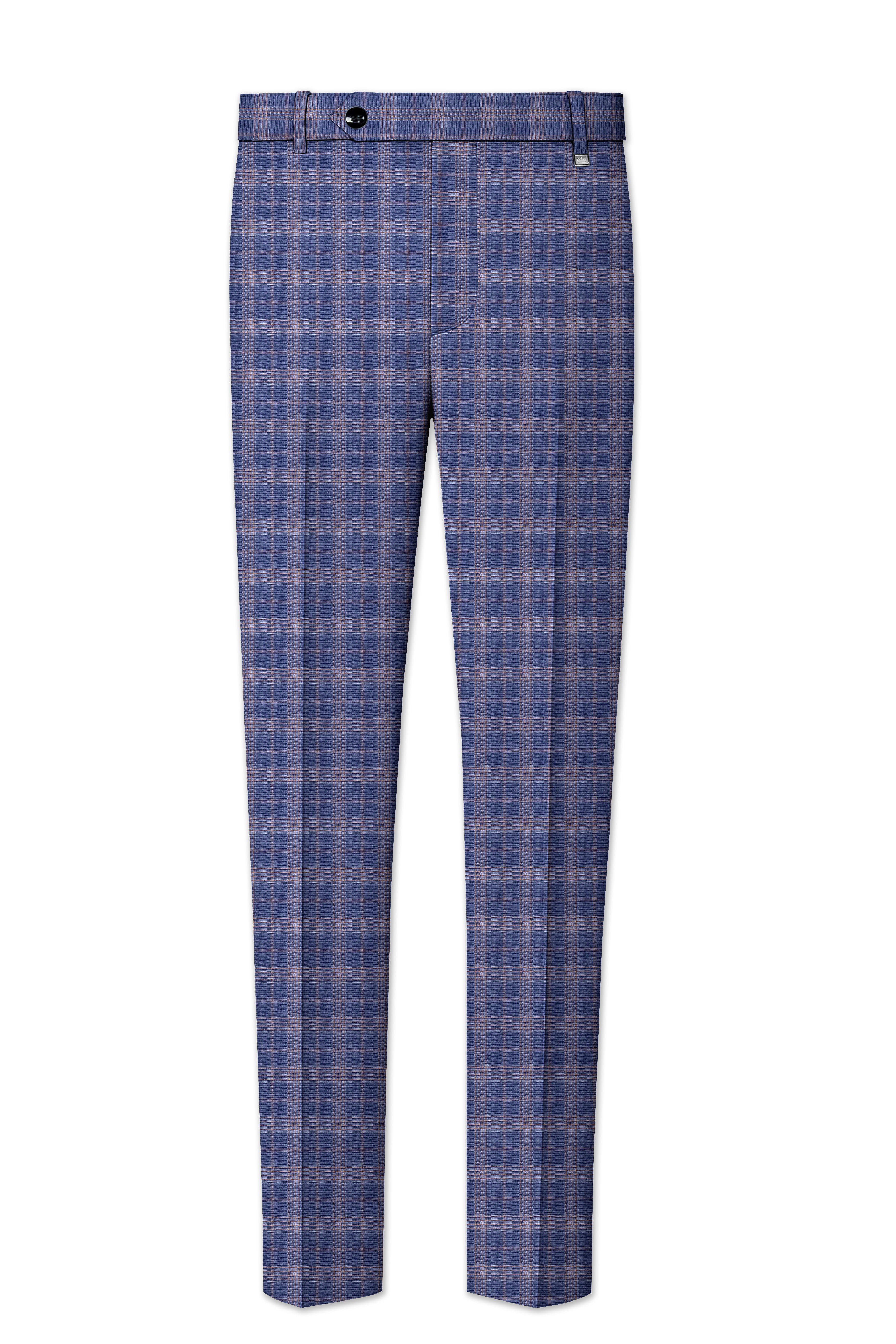 Trout Gray Super fine Checkered Wool Rich Pant
