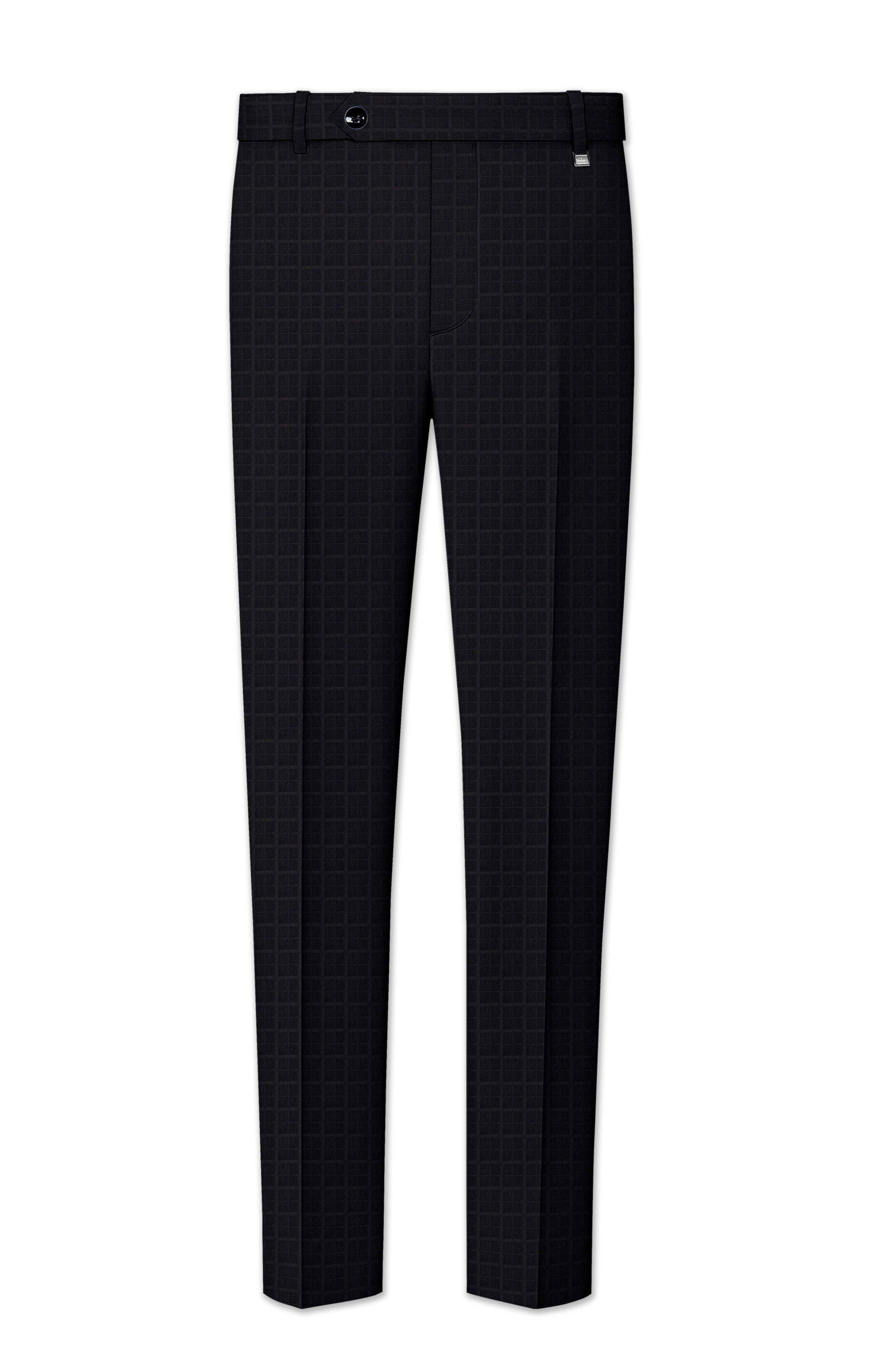 Baltic Sea Black Plaid Pant