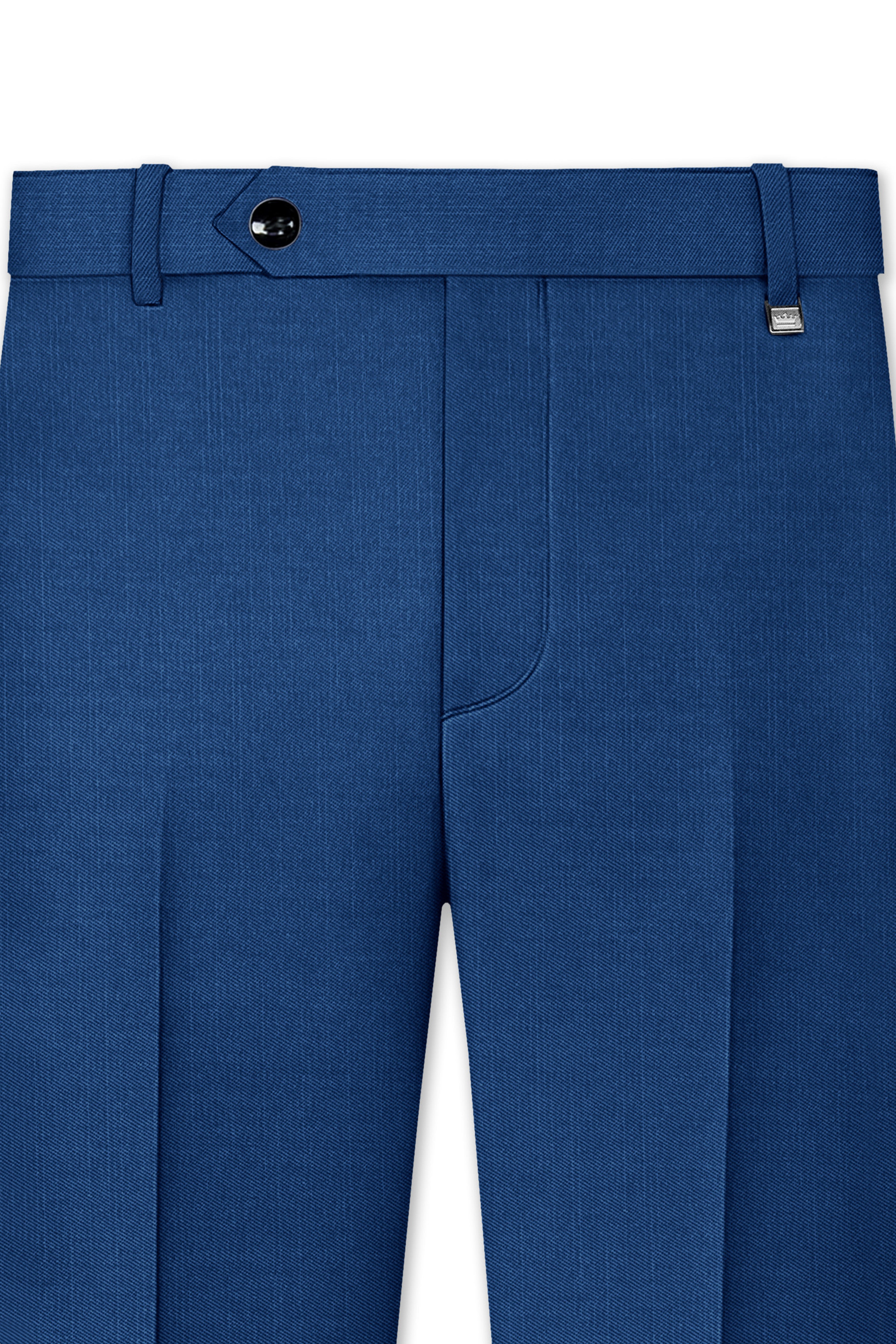 River Bed Blue Textured Pant