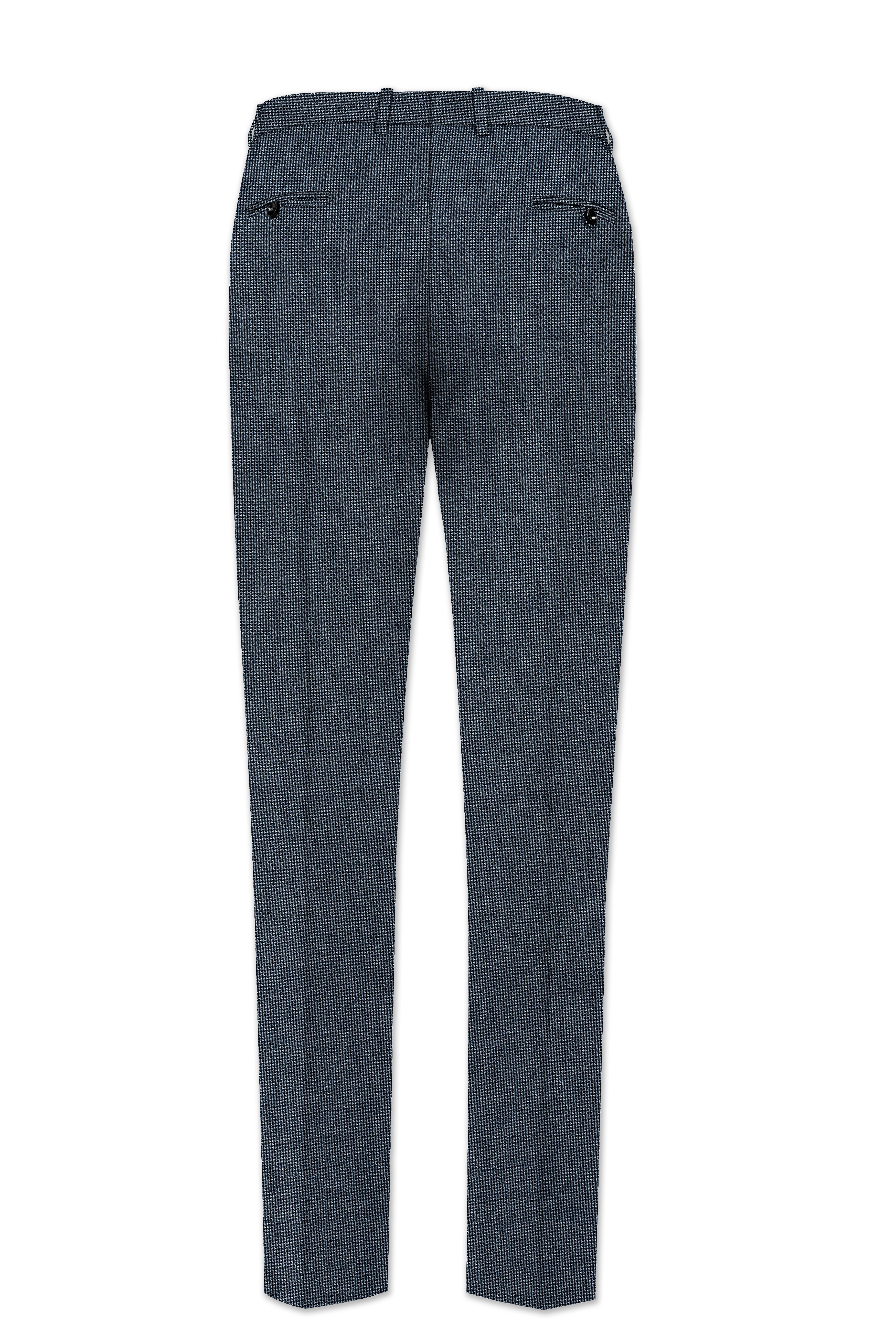 Pale Slate Gray and Black Premium Pant