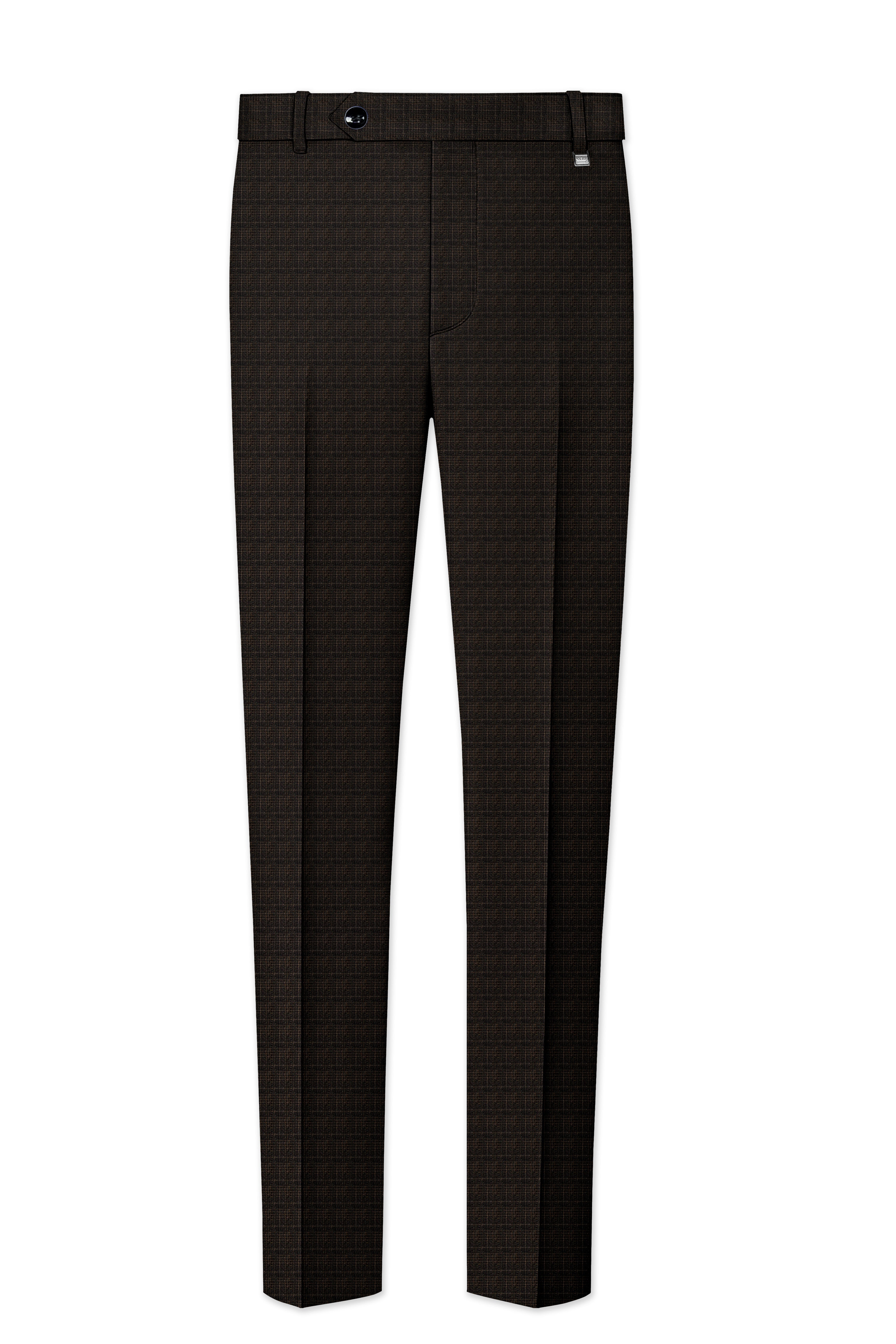 Emperor Gray with Hemlock Dark Brown Checkered Pant