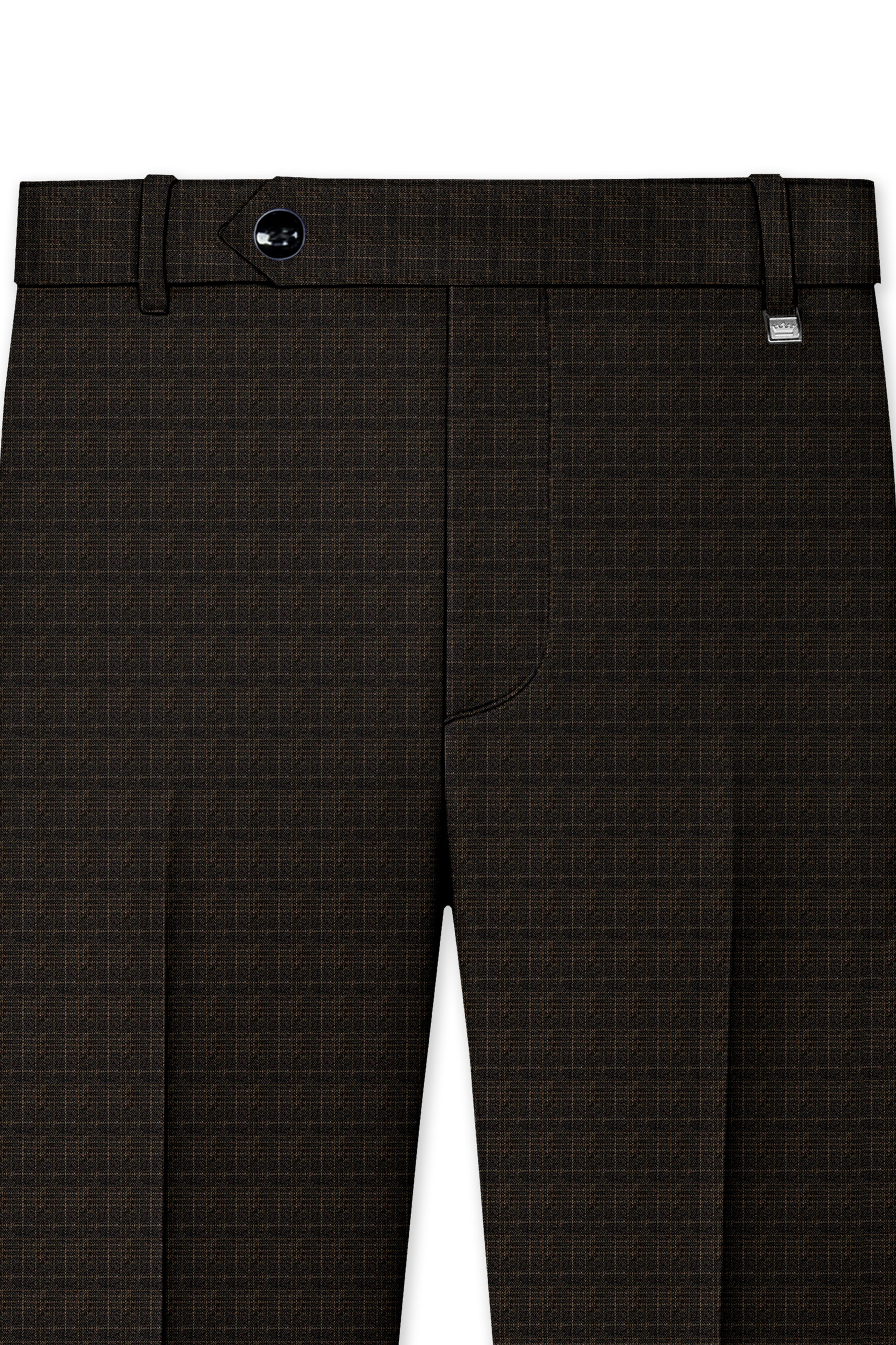 Emperor Gray with Hemlock Dark Brown Checkered Pant