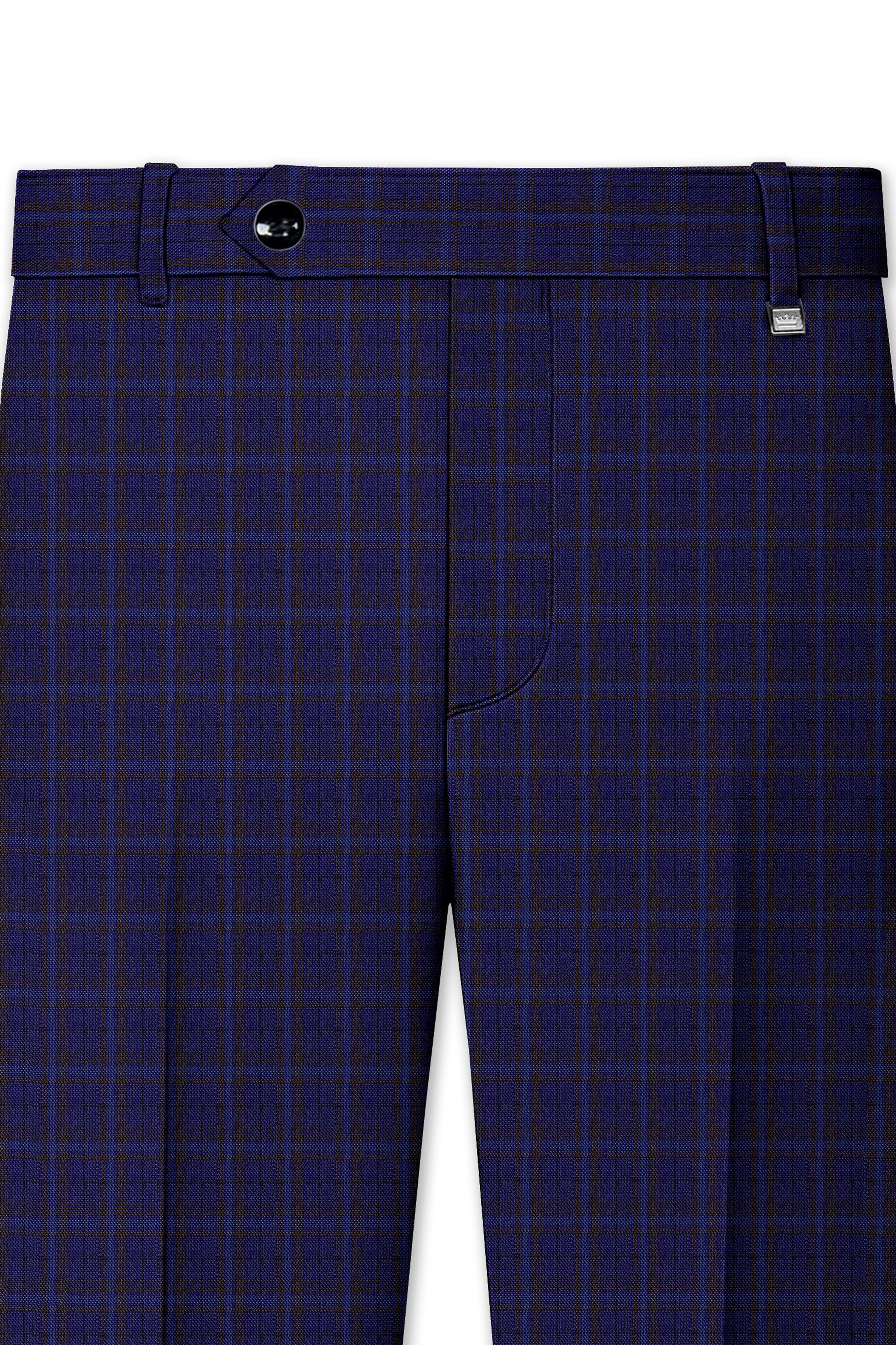 Martinique blue Plaid Pant