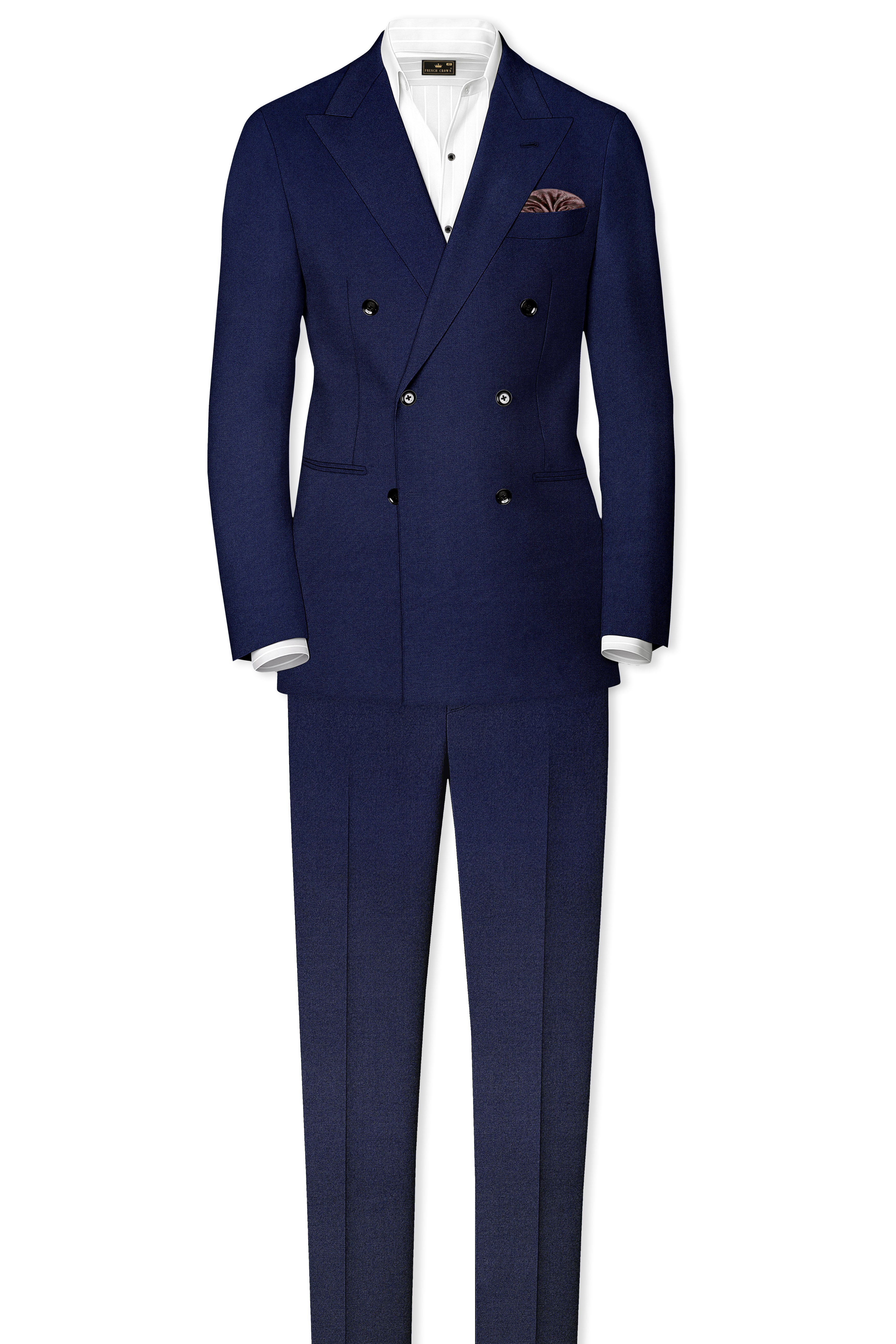 Baltic Blue Wool Rich Pant