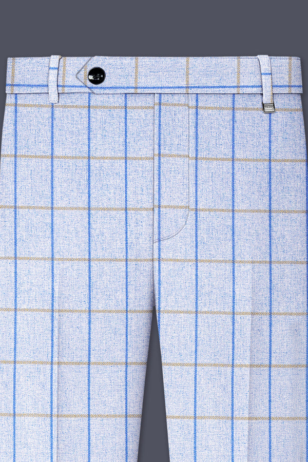 Mobster Blue Checkered Pant