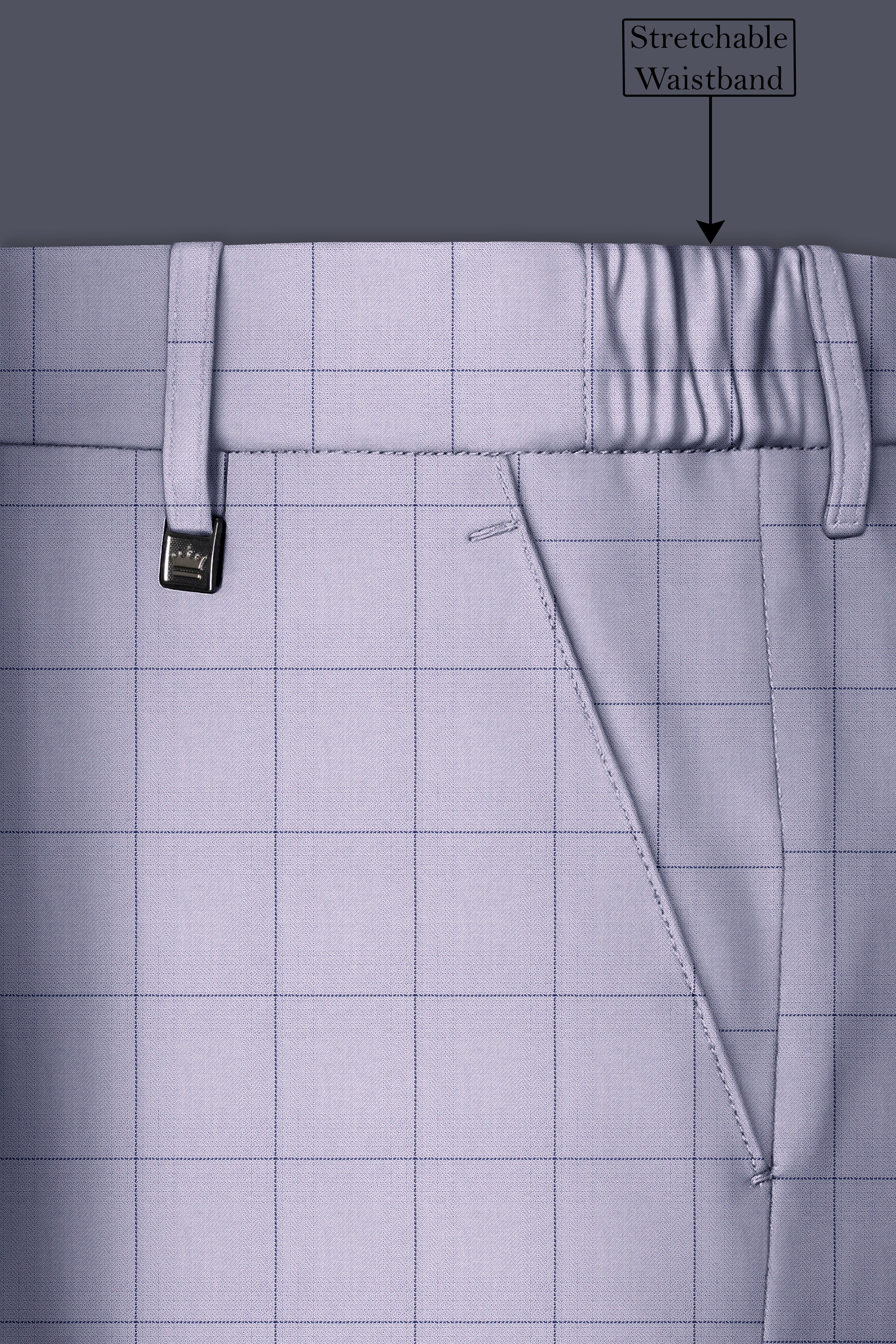 Regent Gray Windowpane Pant