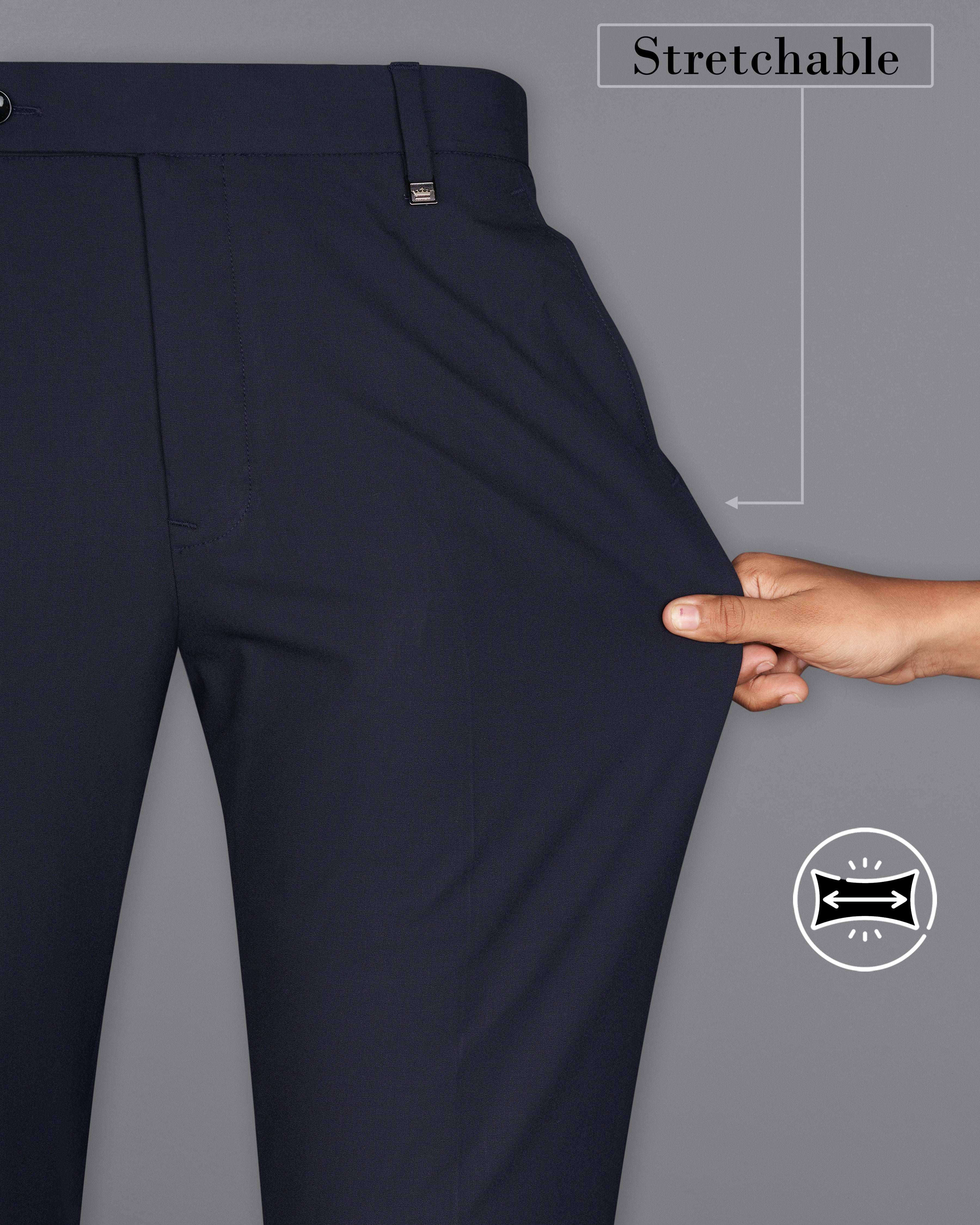 Thunder Blue Textured Pant T2541-28, T2541-30, T2541-32, T2541-34, T2541-36, T2541-38, T2541-40, T2541-42, T2541-44