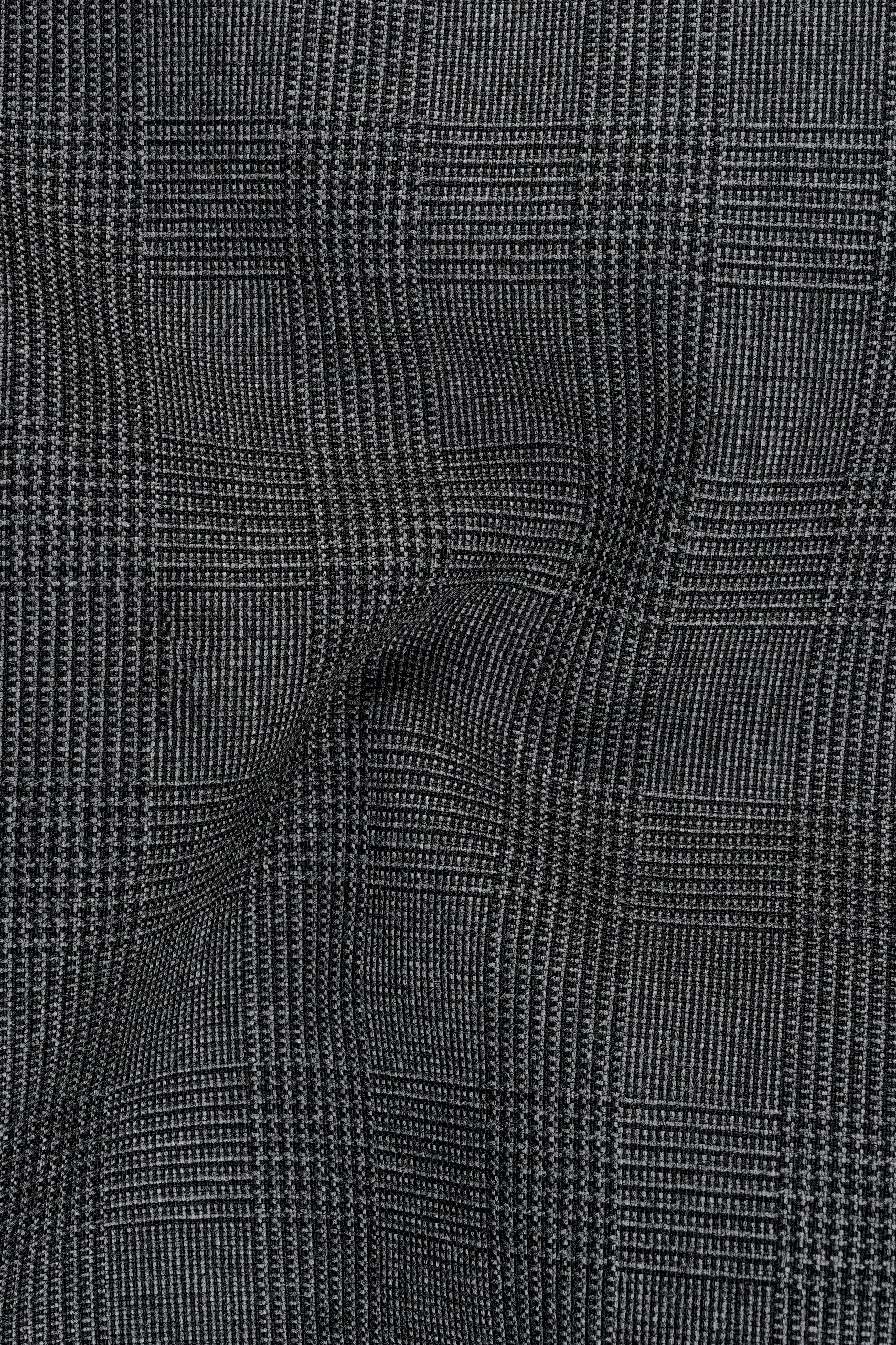 Tundora Dark Gray Subtle Plaid Pant