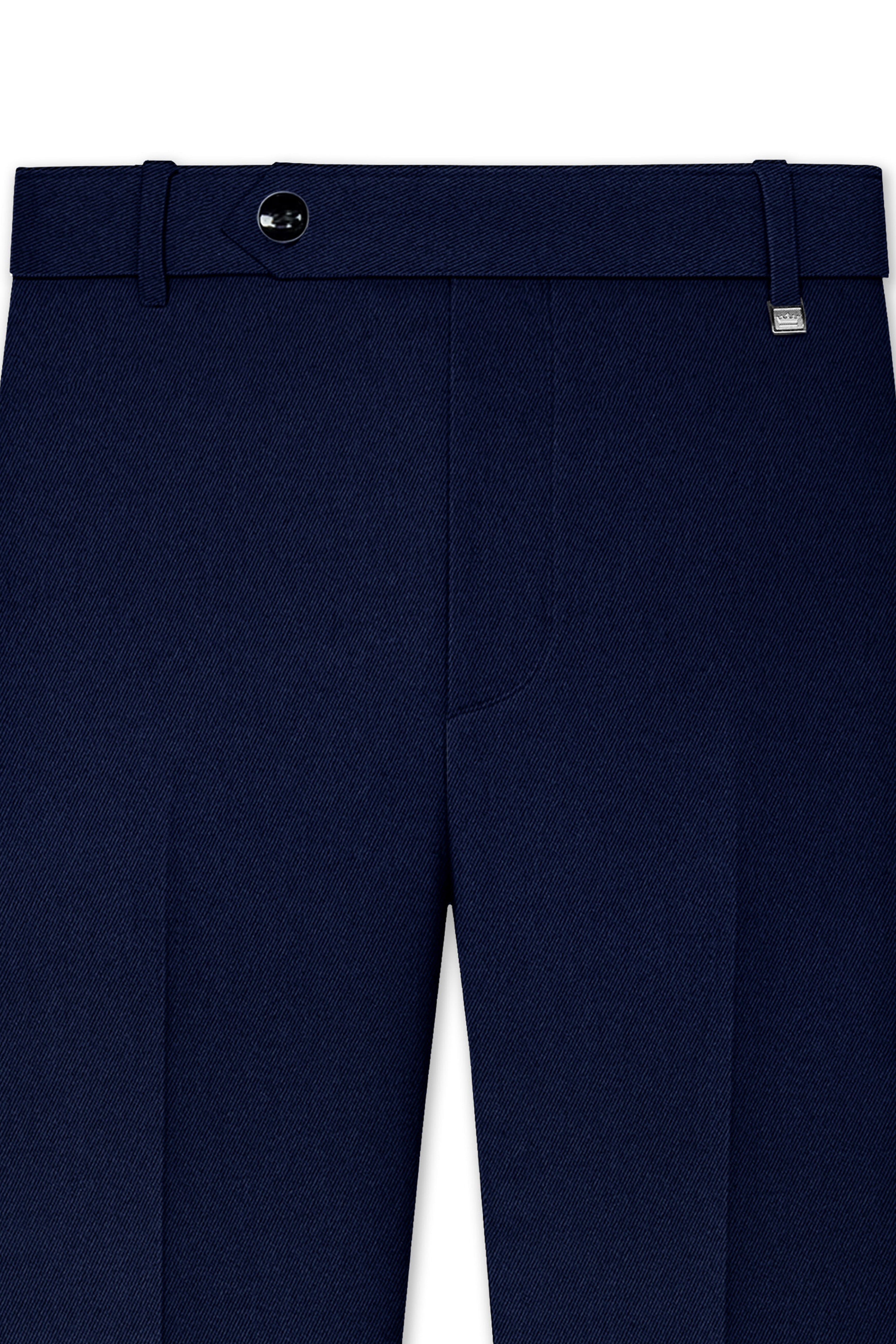 Mirage Blue Wool Rich Pant