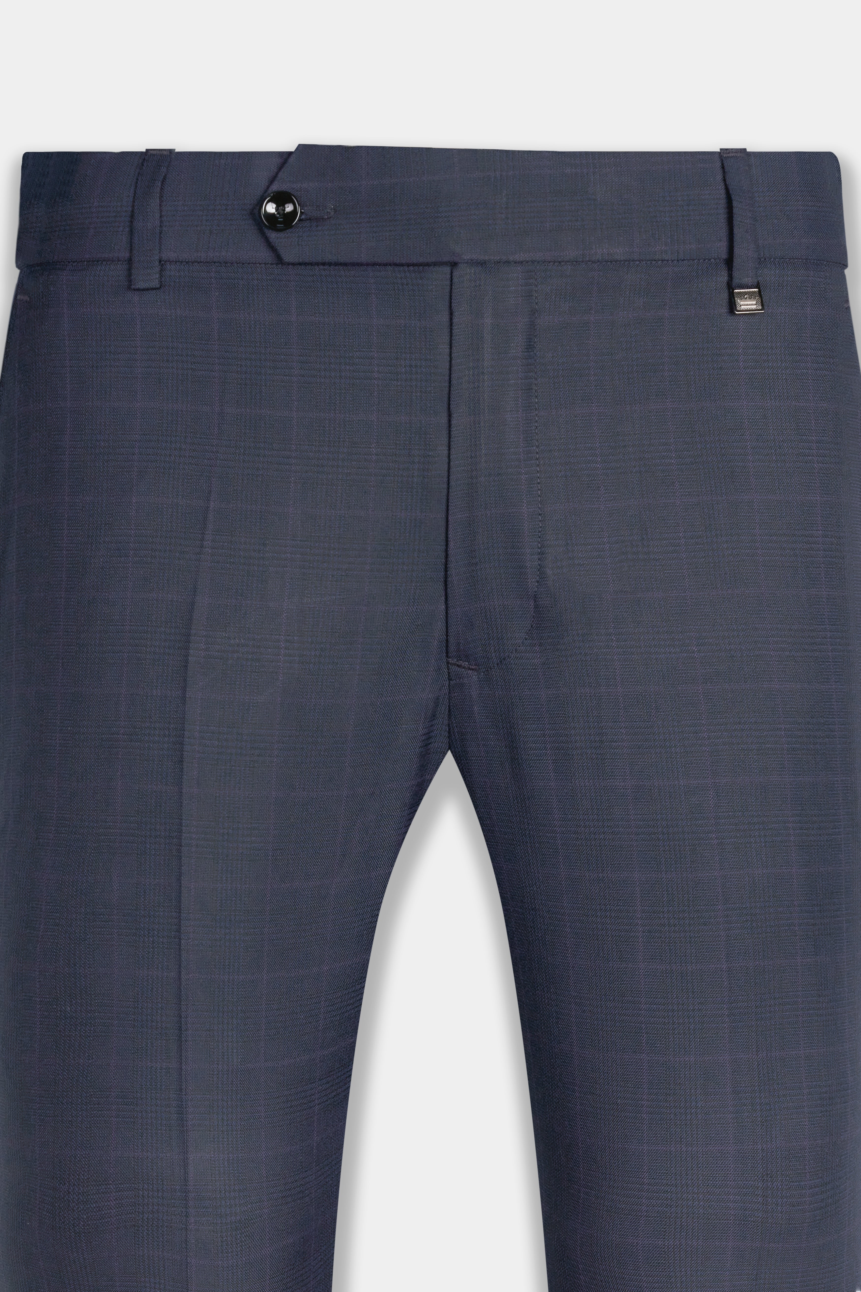 Baltic Blue Checkered Wool Rich Pant T2737-28, T2737-30, T2737-32, T2737-34, T2737-36, T2737-38, T2737-40, T2737-42, T2737-44