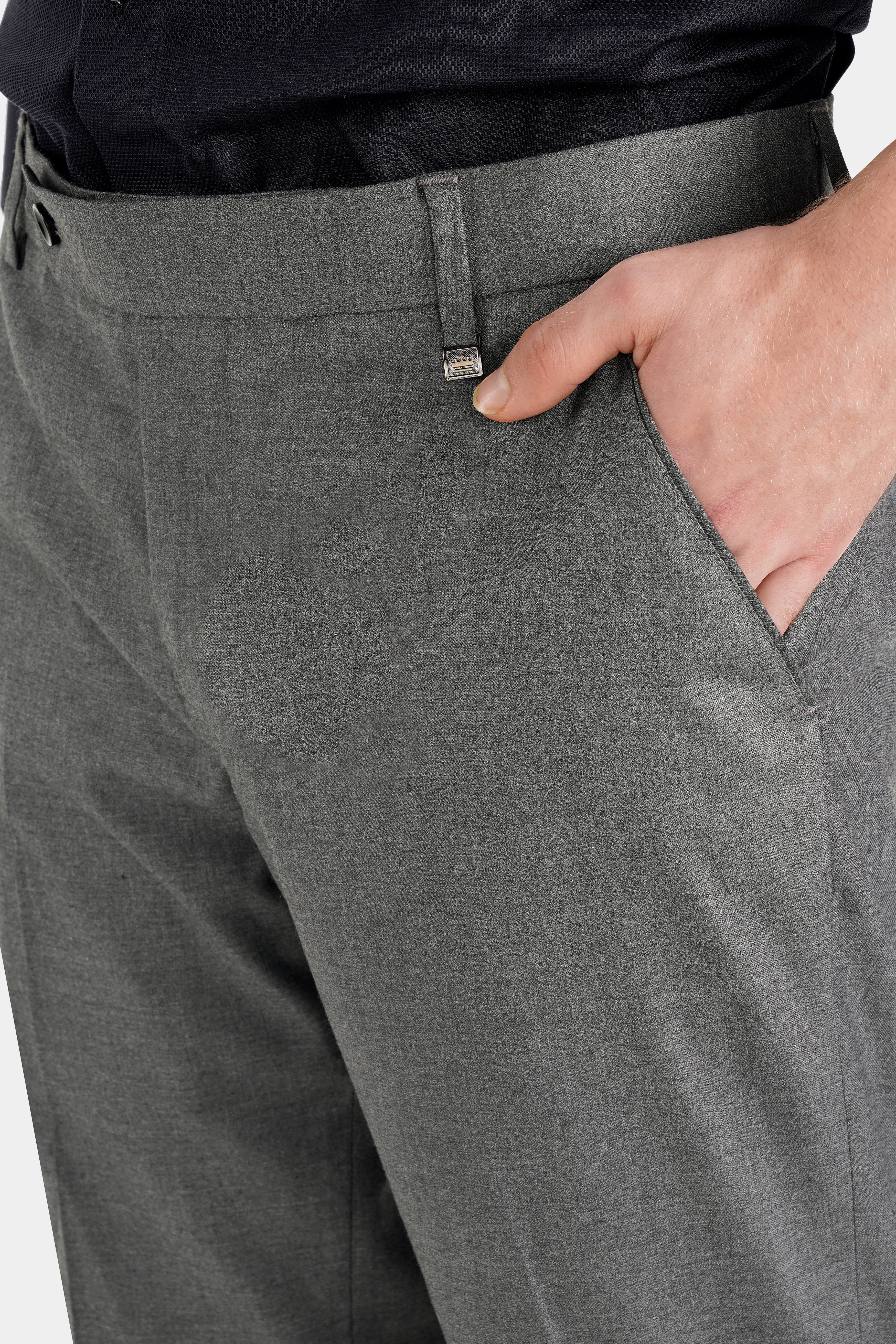 Fuscous Gray Wool Rich Pant T2742-28, T2742-30, T2742-32, T2742-34, T2742-36, T2742-38, T2742-40, T2742-42, T2742-44