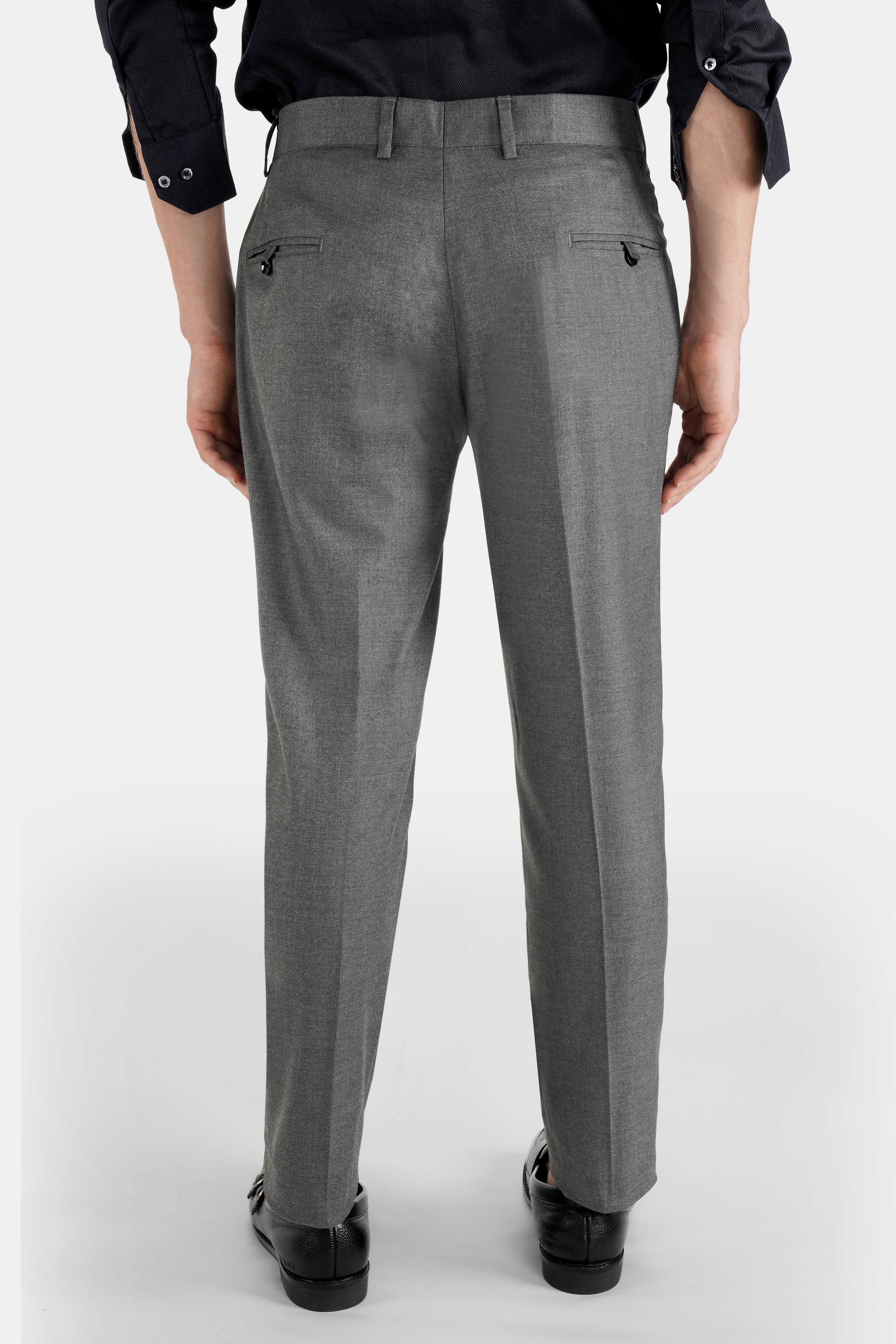 Fuscous Gray Wool Rich Pant T2742-28, T2742-30, T2742-32, T2742-34, T2742-36, T2742-38, T2742-40, T2742-42, T2742-44