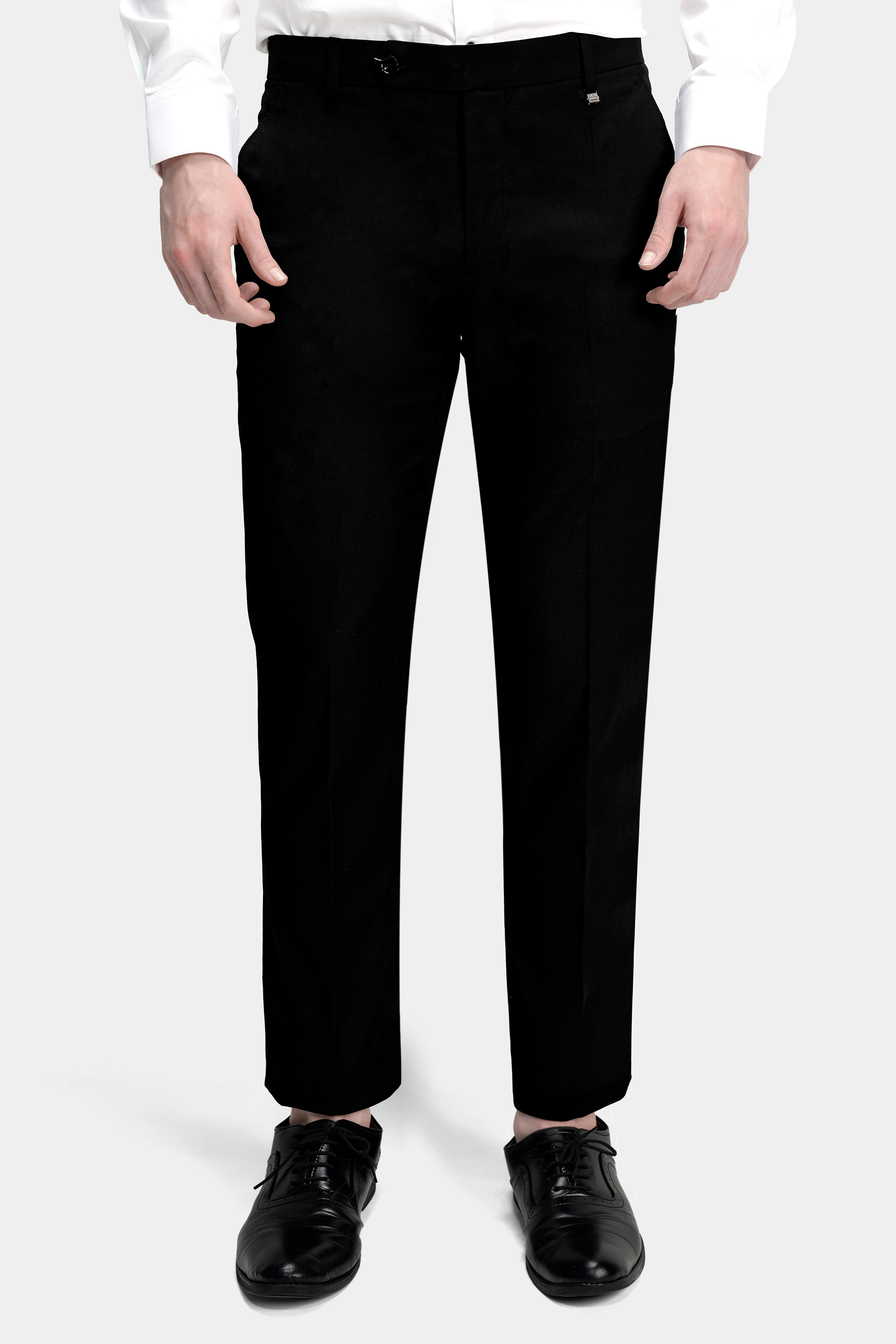 Jade Black Wool Rich Stretchable traveler Pant T2749-28, T2749-30, T2749-32, T2749-34, T2749-36, T2749-38, T2749-40, T2749-42, T2749-44