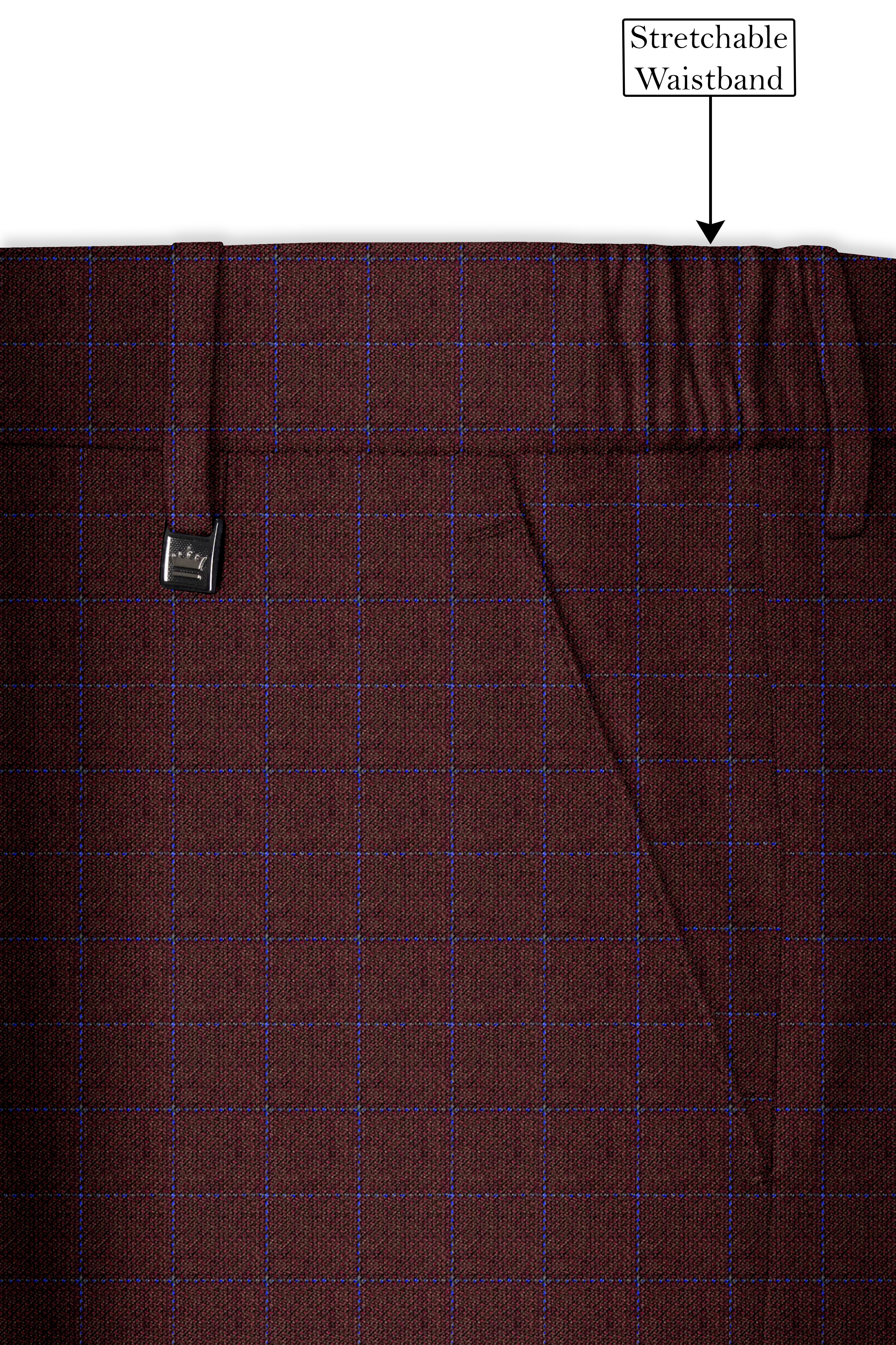Thunder Brown Wool Rich Pant