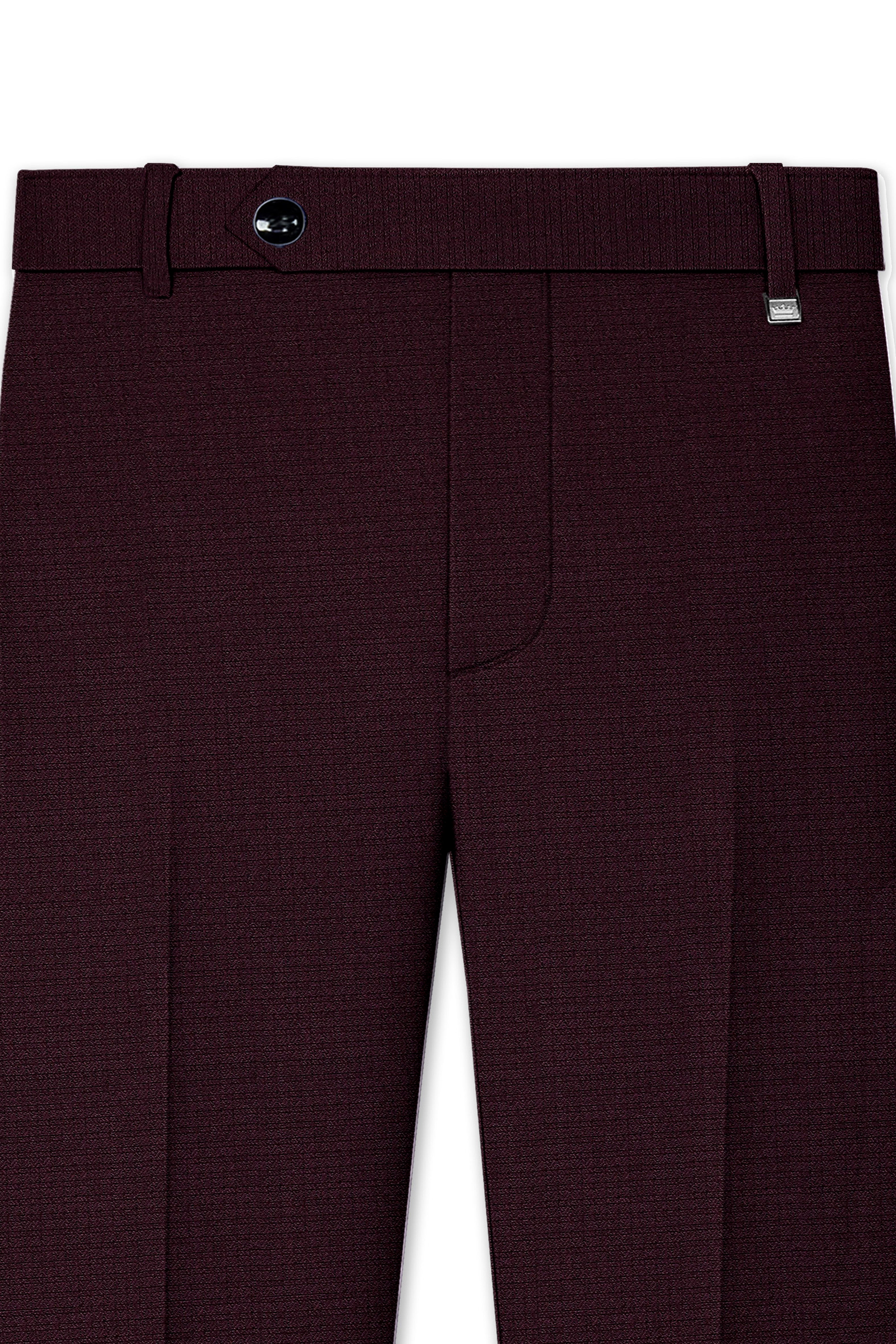 Eclipse Maroon Wool Rich  Pant