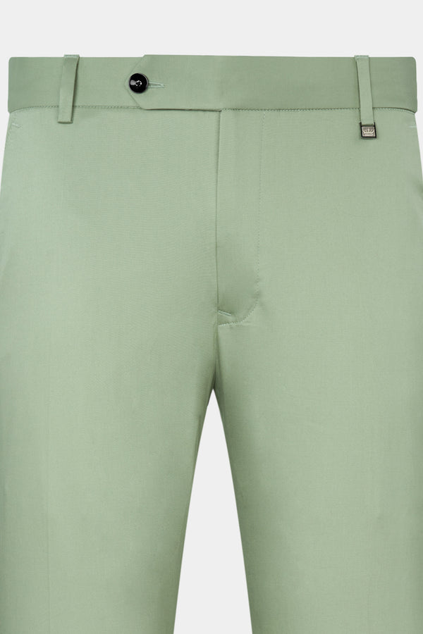 Asparagus Green with Horizontal Stitches Premium Cotton Pant T2814-28, T2814-30, T2814-32, T2814-34, T2814-36, T2814-38, T2814-40, T2814-42, T2814-44