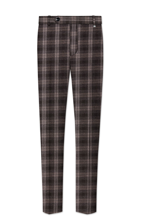 Dorado Brown Plaid Tweed Pant