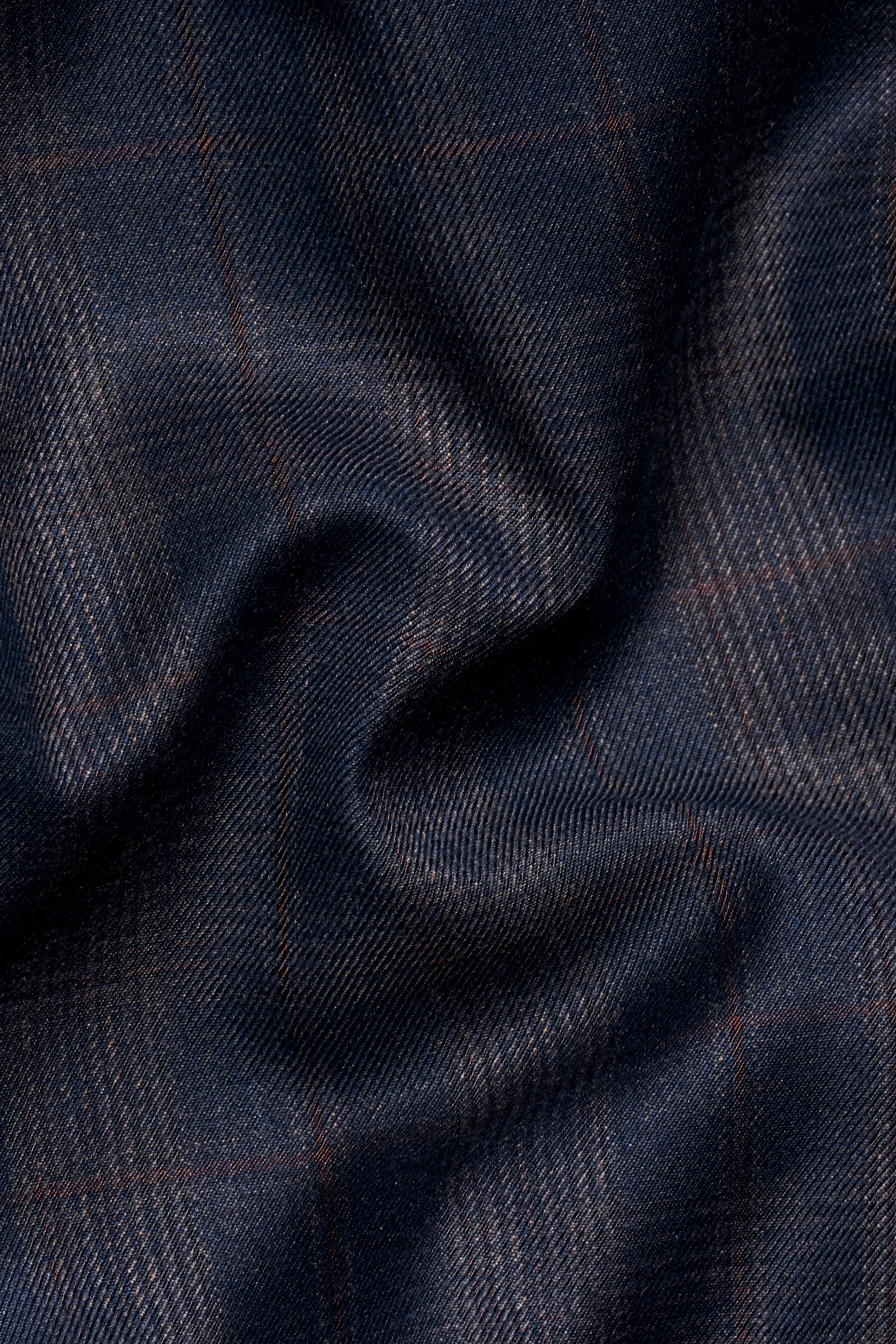 Admiral Blue and Cinereous Brown Plaid Wool Rich Pant T2872-28, T2872-30, T2872-32, T2872-34, T2872-36, T2872-38, T2872-40, T2872-42, T2872-44