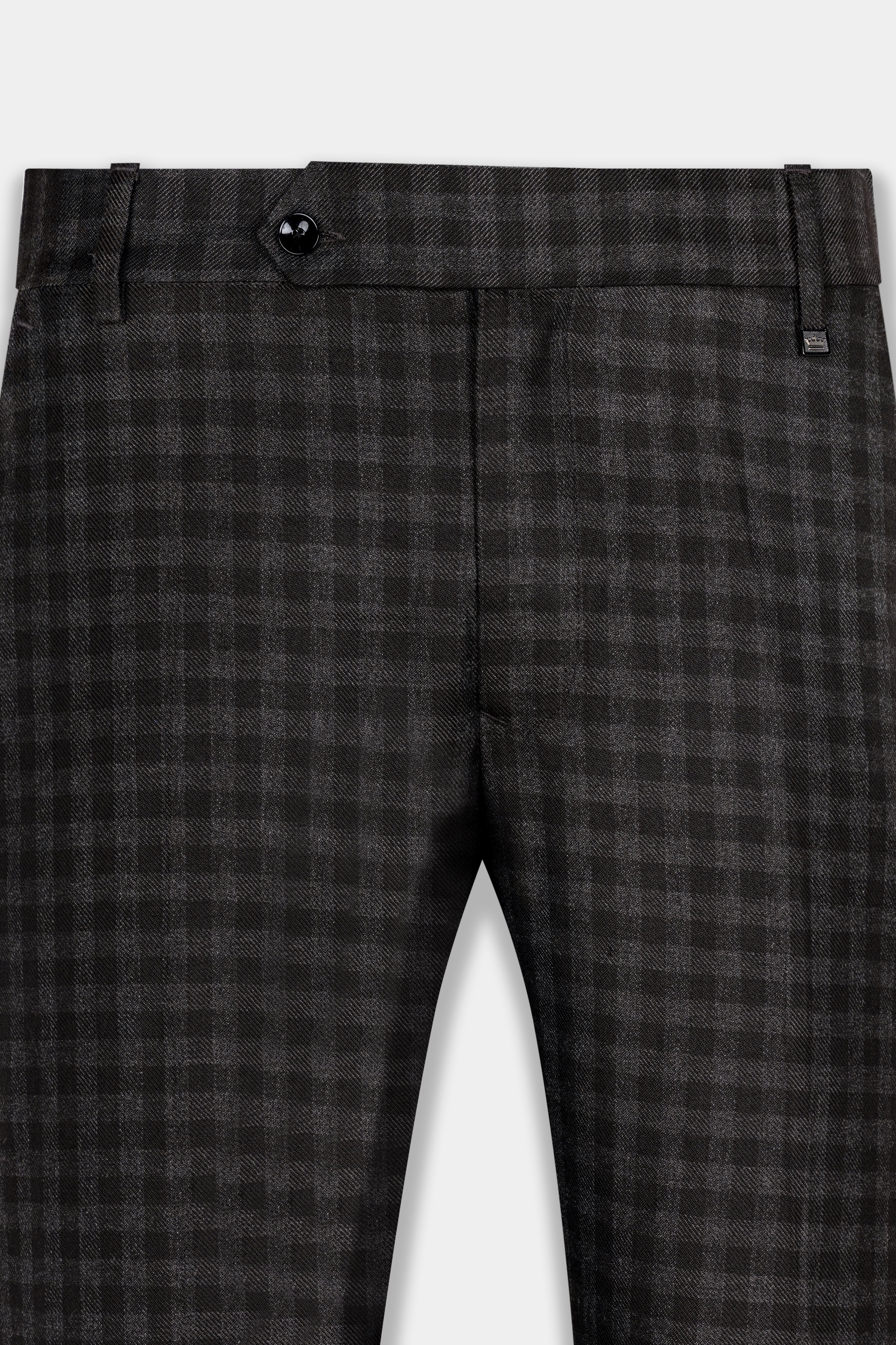 Jade Black and Storm Brown Checkered Wool Rich Pant T2898-SW-28, T2898-SW-30, T2898-SW-32, T2898-SW-34, T2898-SW-36, T2898-SW-38, T2898-SW-40, T2898-SW-42, T2898-SW-44
