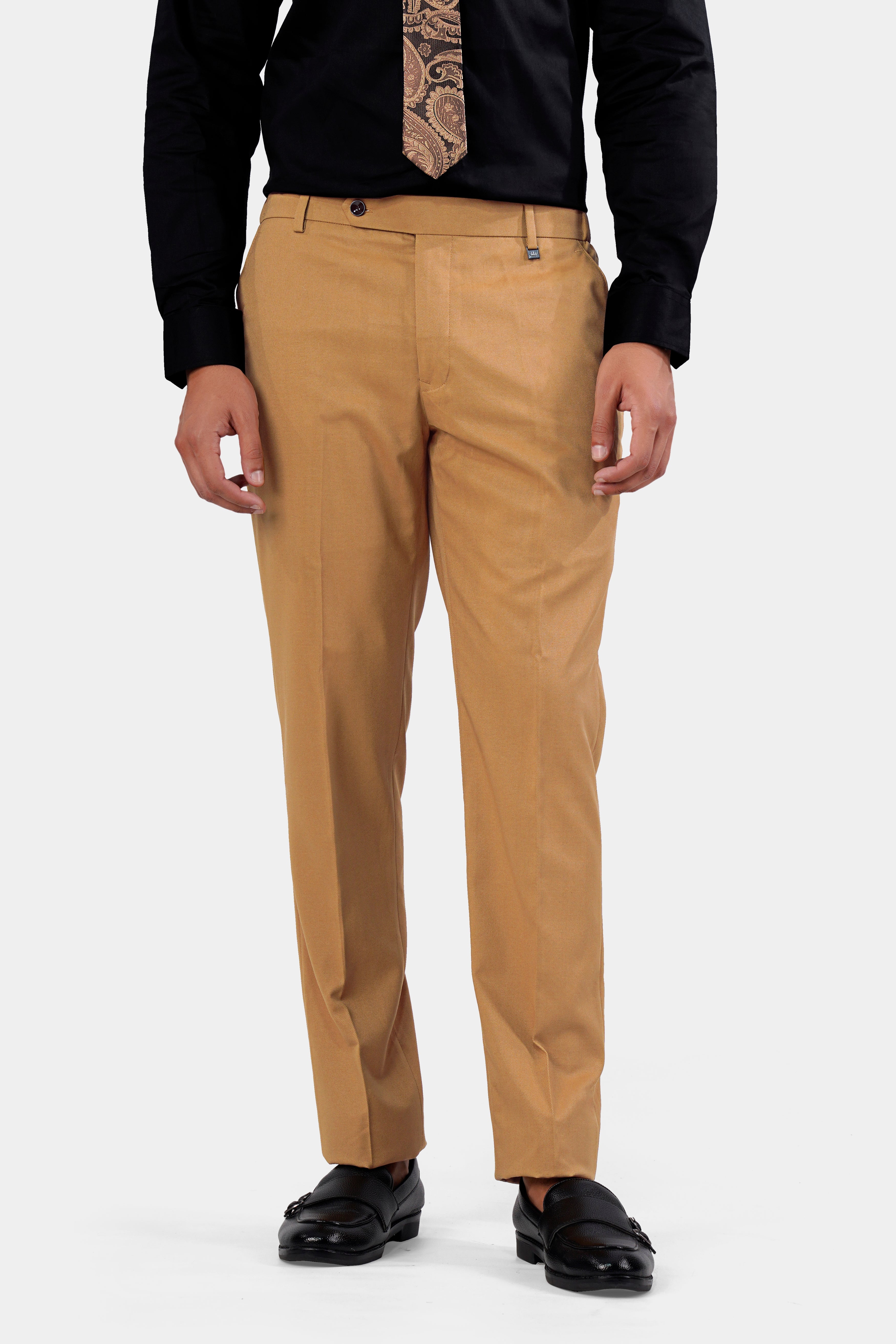Twine Brown Dobby Textured Premium Giza Cotton Pant T2924-SW-28, T2924-SW-30, T2924-SW-32, T2924-SW-34, T2924-SW-36, T2924-SW-38, T2924-SW-40, T2924-SW-42, T2924-SW-44