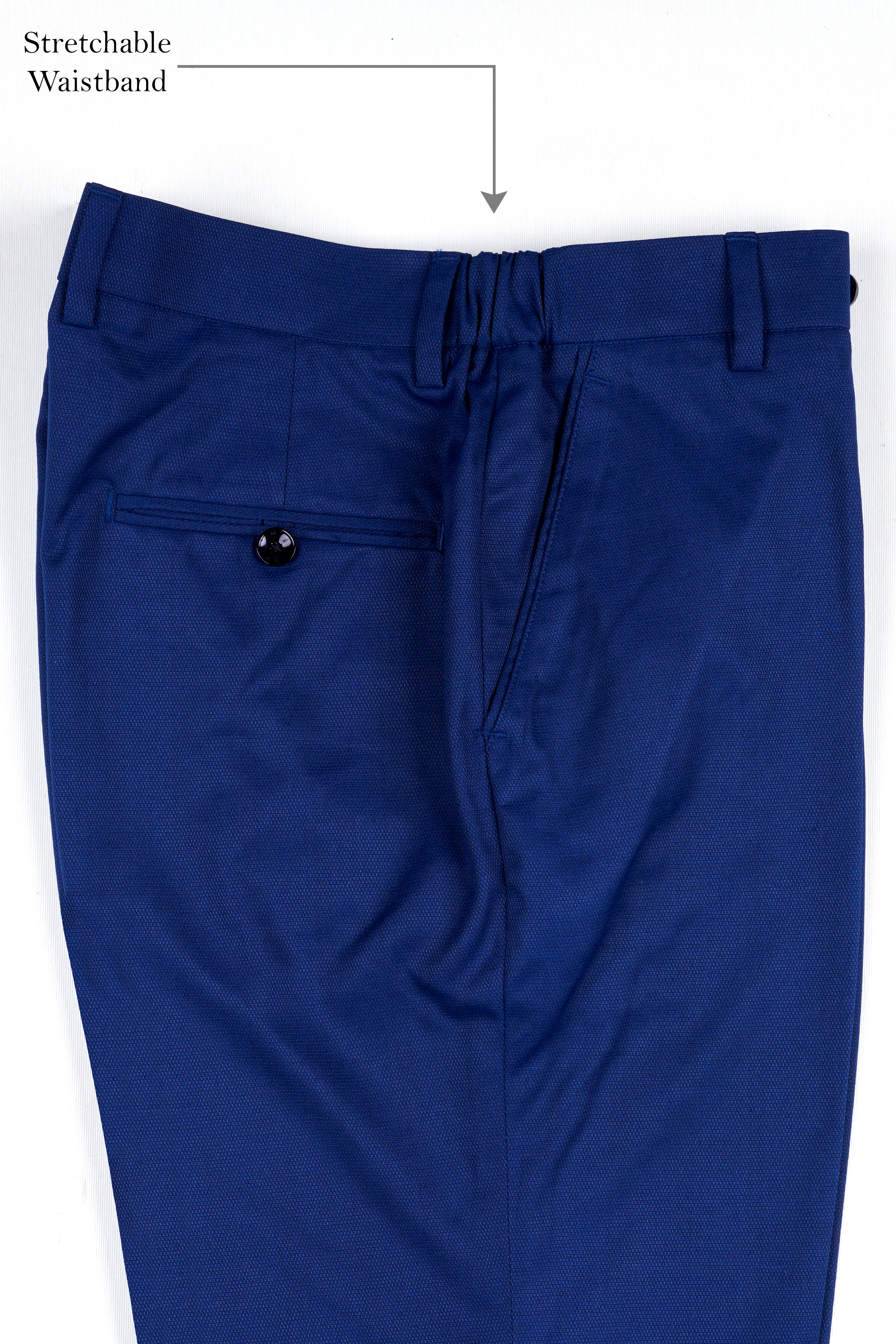 Catalina Blue Wool Rich Stretchable Pant T2943-SW-28, T2943-SW-30, T2943-SW-32, T2943-SW-34, T2943-SW-36, T2943-SW-38, T2943-SW-40, T2943-SW-42, T2943-SW-44