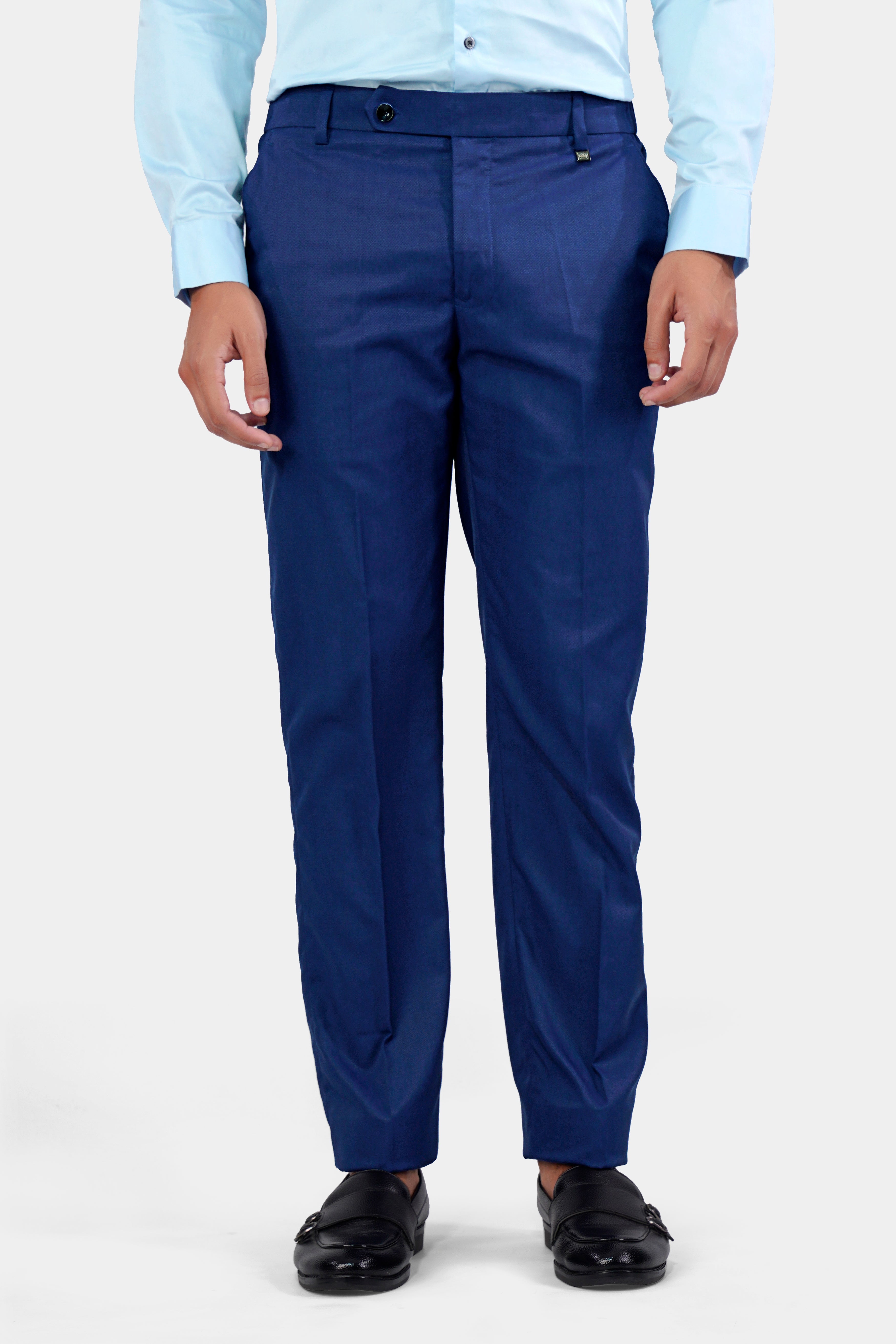 Catalina Blue Wool Rich Stretchable Pant T2943-SW-28, T2943-SW-30, T2943-SW-32, T2943-SW-34, T2943-SW-36, T2943-SW-38, T2943-SW-40, T2943-SW-42, T2943-SW-44