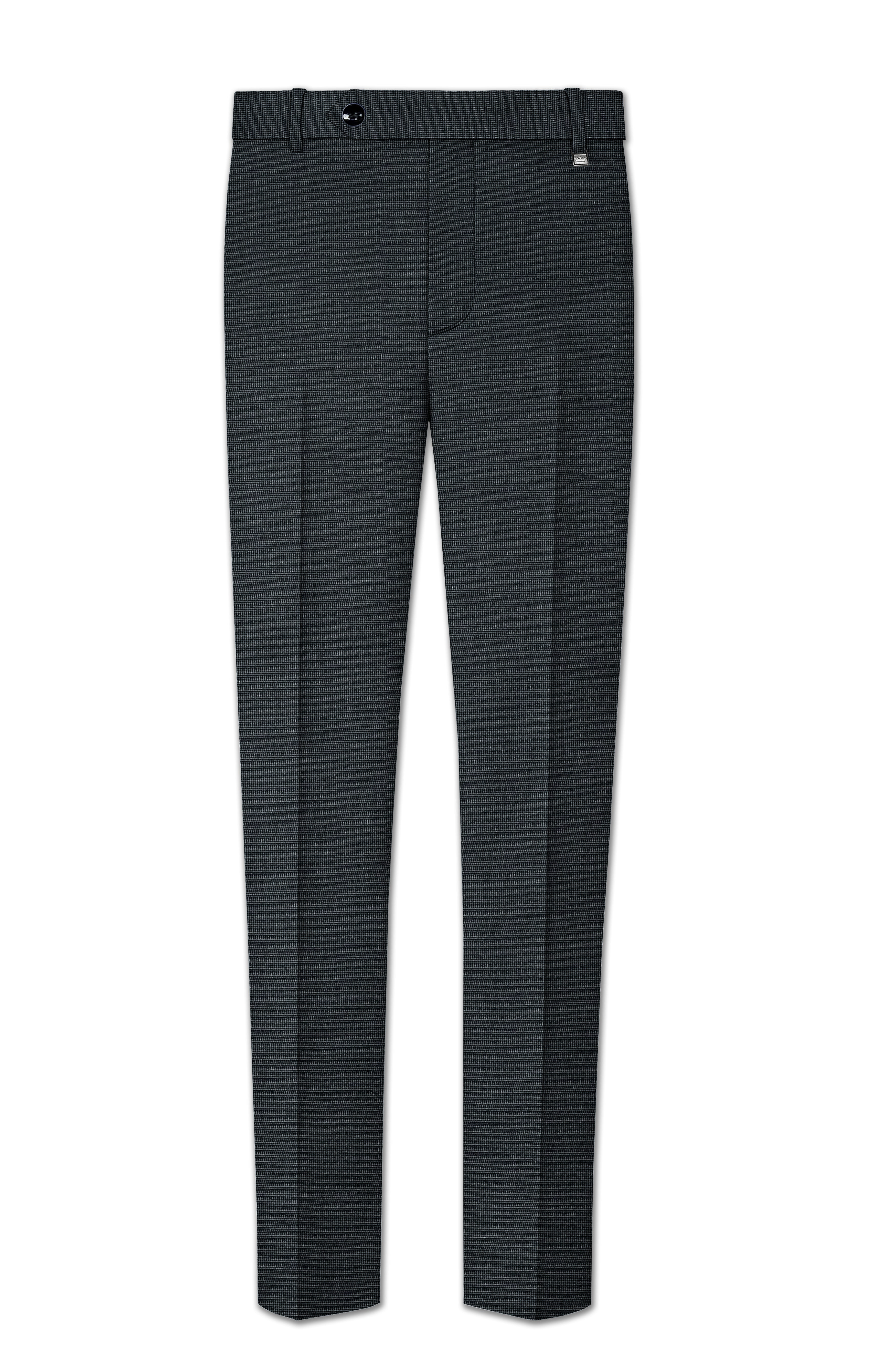 Granite-Gunmetal Gray Houndstooth Pant