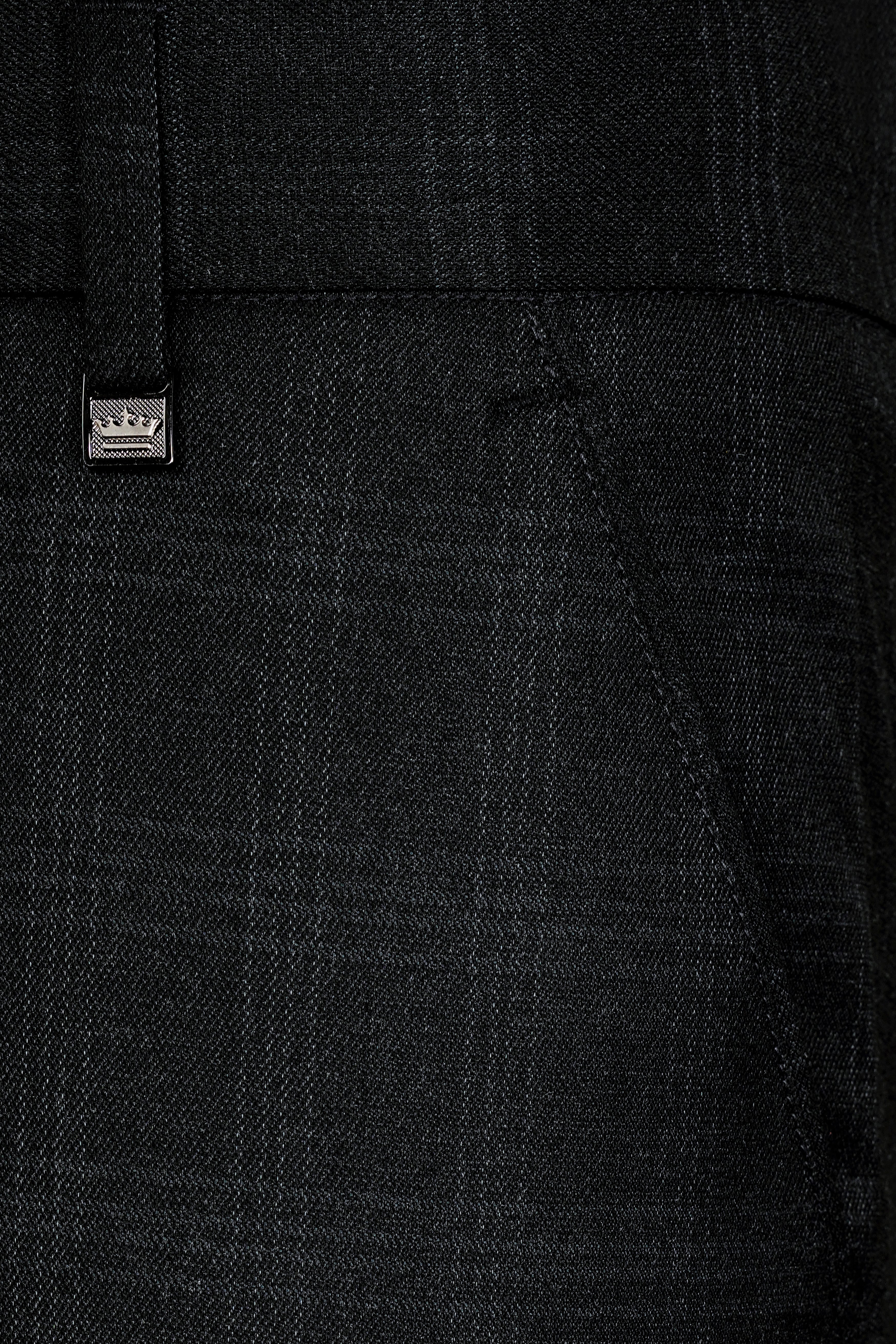Charade Gray Plaid Wool Rich Pant