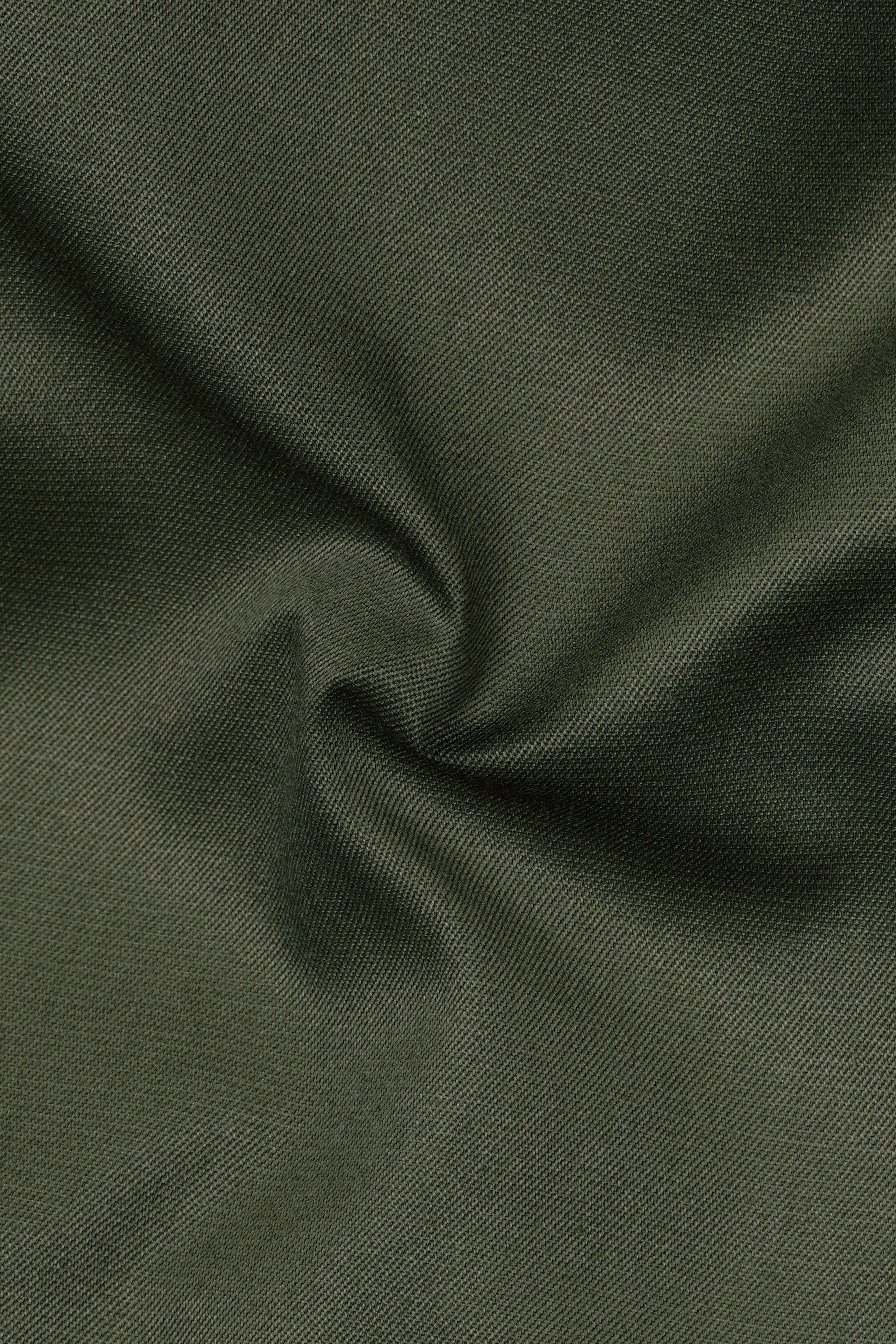 Travliam-Artichoke Green Wool Rich Stretchable Traveler Pant