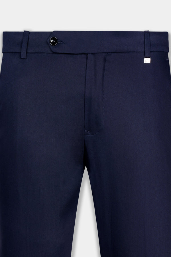 Ebony Clay Blue Wool Rich Pant T3062-28, T3062-30, T3062-32, T3062-34, T3062-36, T3062-38, T3062-40, T3062-42, T3062-44