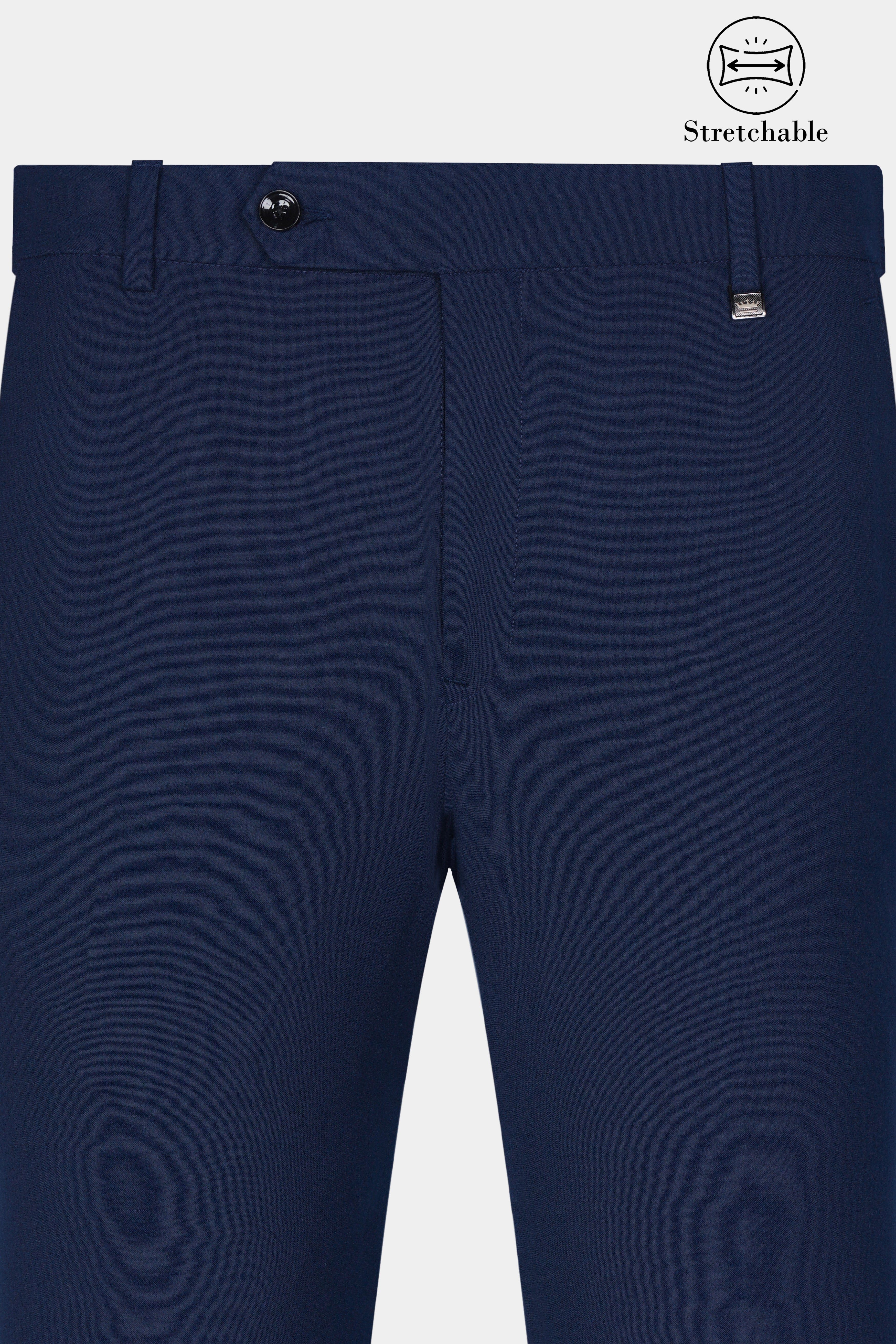Cloud Burst Blue Wool Rich Stretchable Pant T3078-SW-28, T3078-SW-30, T3078-SW-32, T3078-SW-34, T3078-SW-36, T3078-SW-38, T3078-SW-40, T3078-SW-42, T3078-SW-44