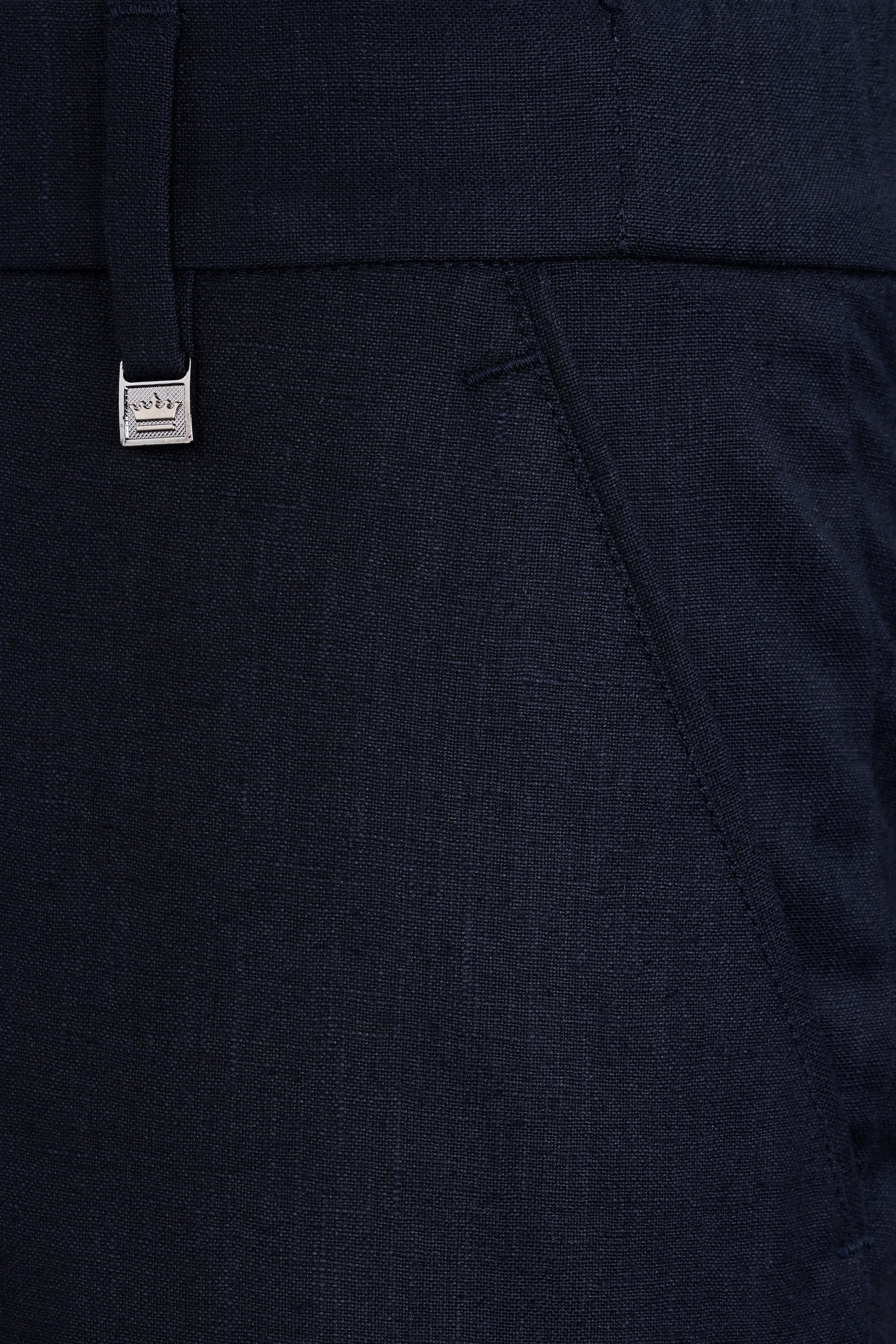 Cinder Blue Premium Cotton Stretchable Waistband Pant