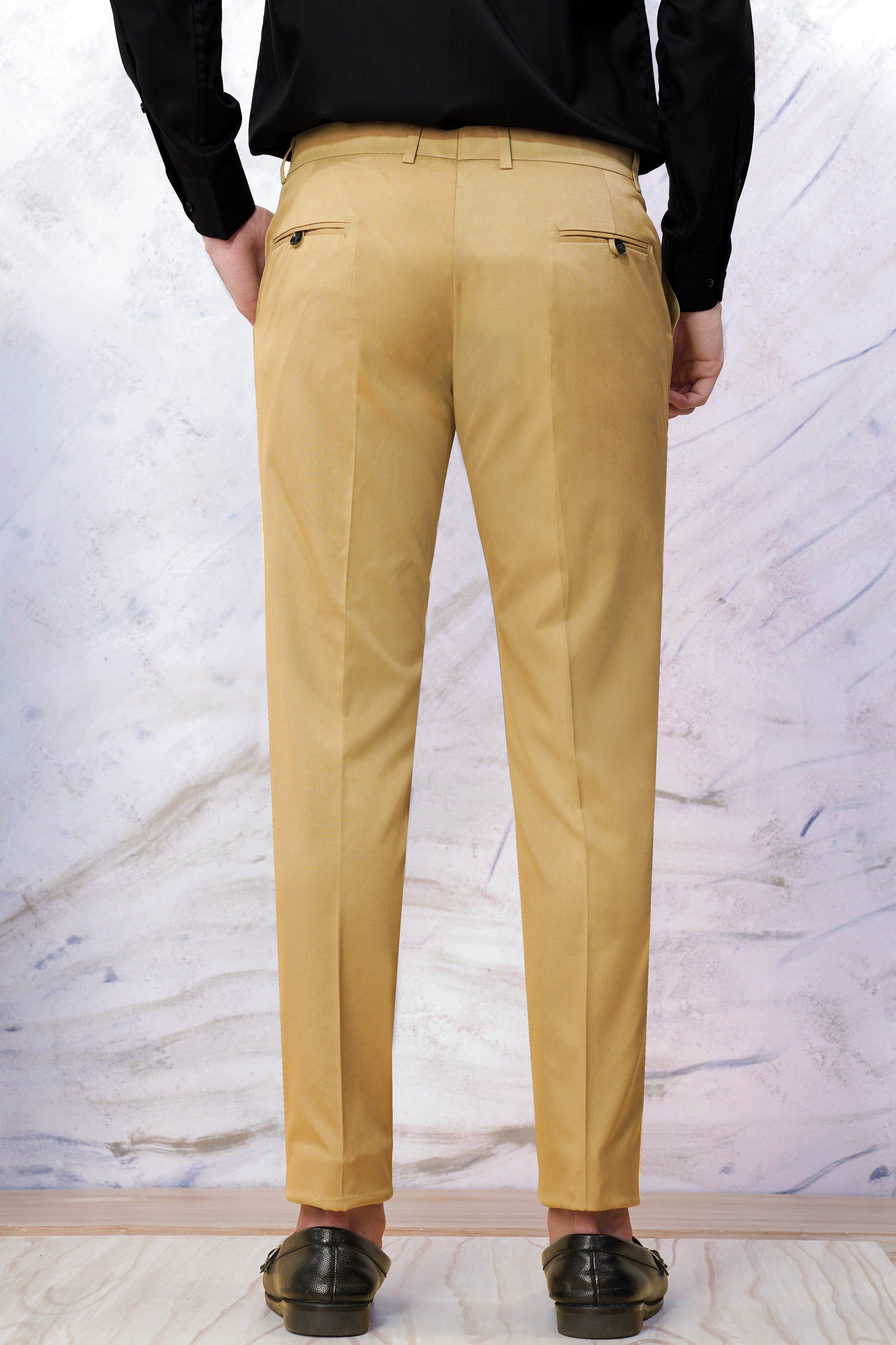Twine Beige Wool Rich Pant