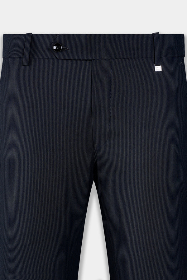 Charade Gray Wool Rich Stretchable Waistband Pant