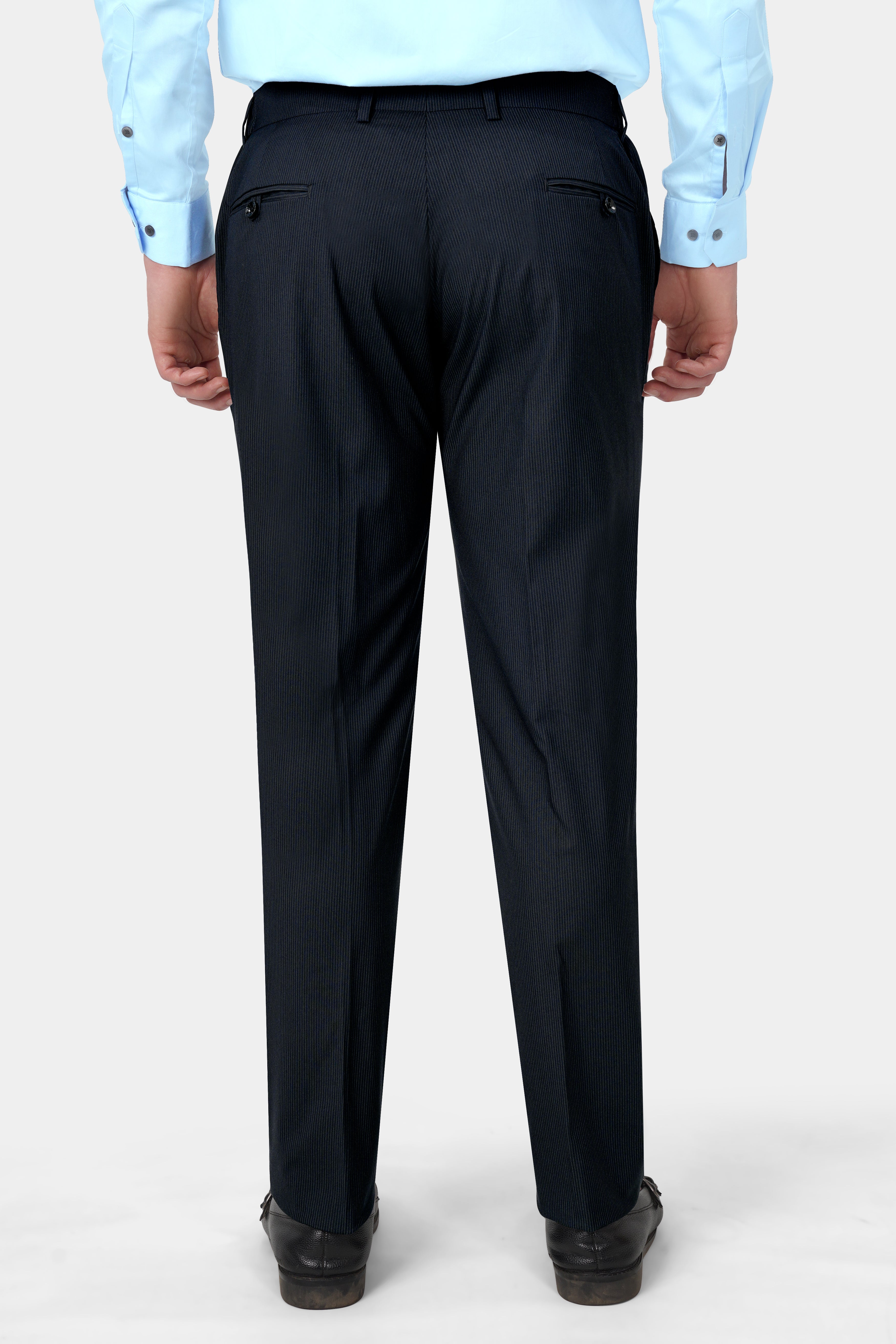 Charade Gray Wool Rich Stretchable Waistband Pant